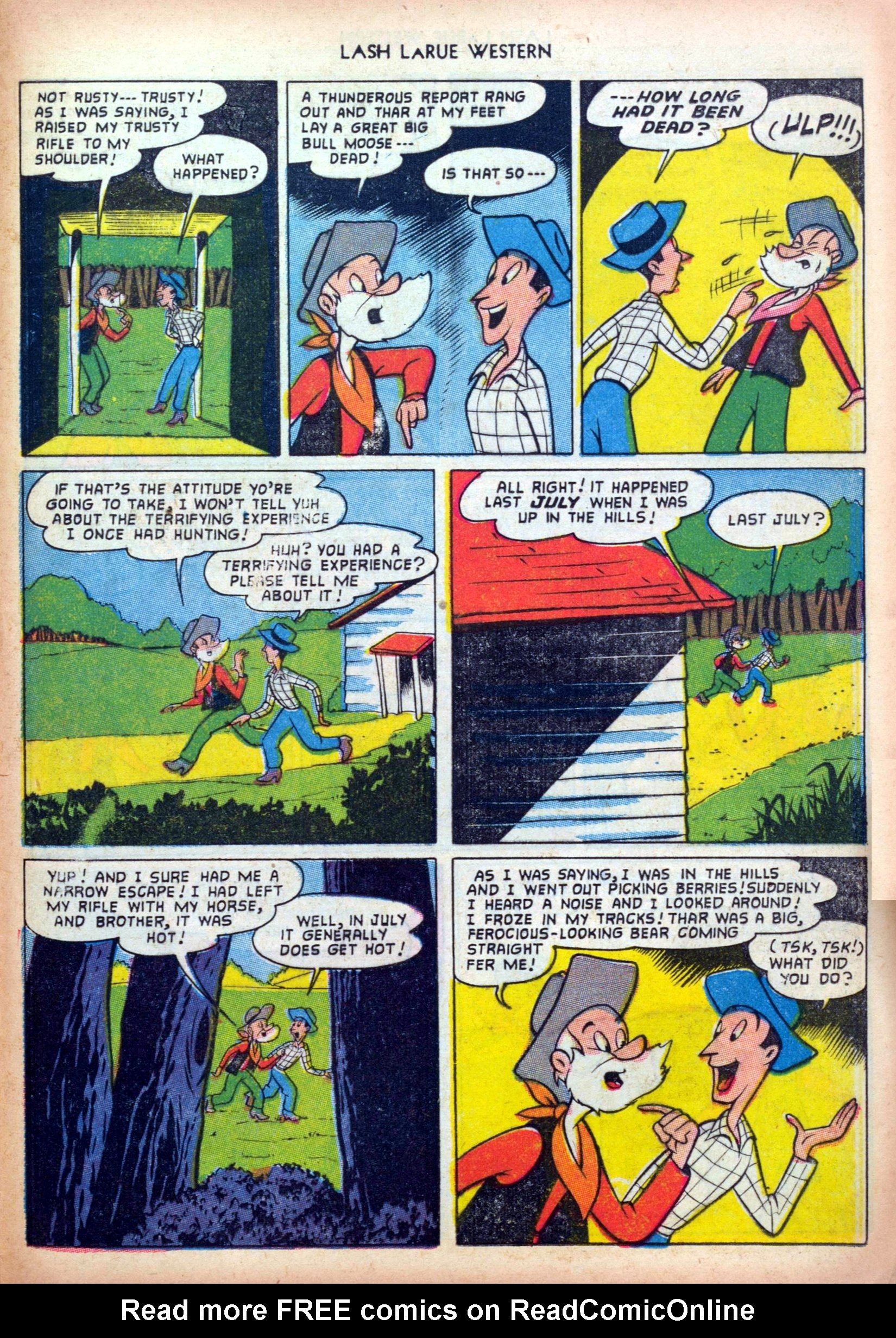 Read online Lash Larue Western (1949) comic -  Issue #36 - 25