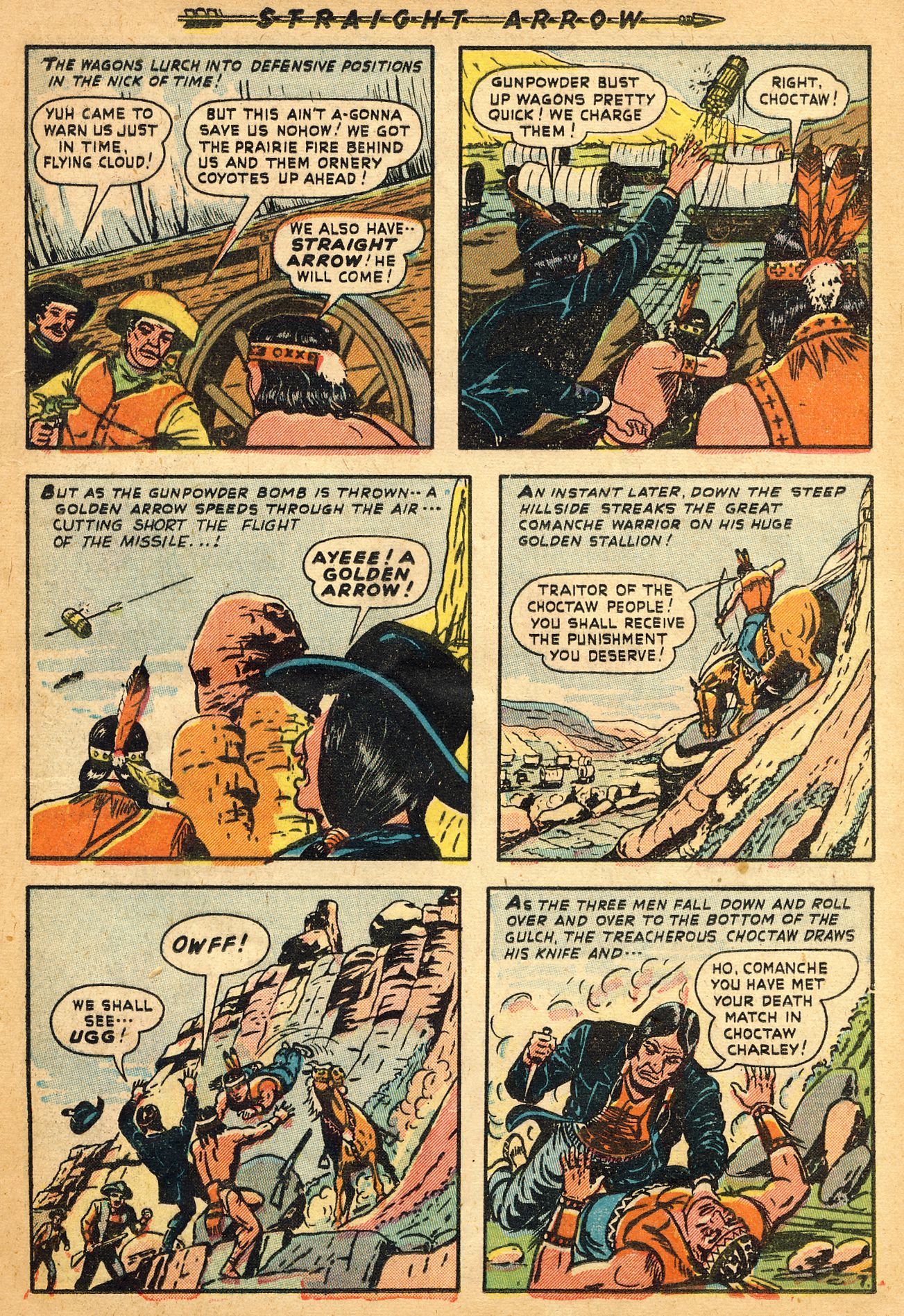 Read online Straight Arrow comic -  Issue #9 - 17