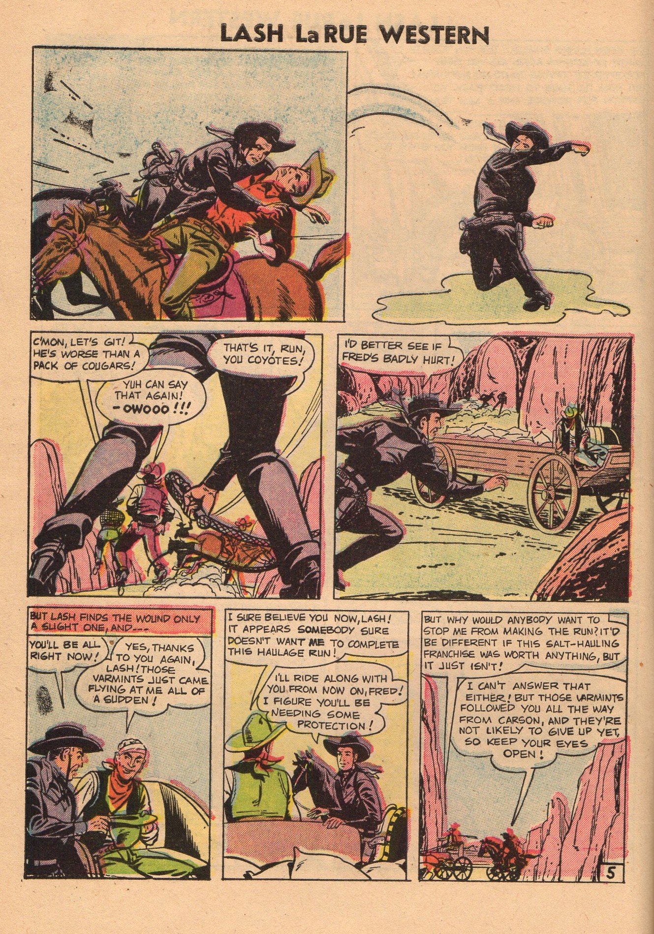Read online Lash Larue Western (1949) comic -  Issue #60 - 8