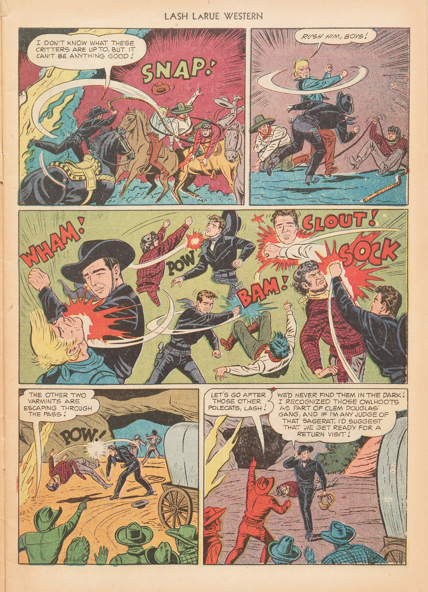 Read online Lash Larue Western (1949) comic -  Issue #10 - 7