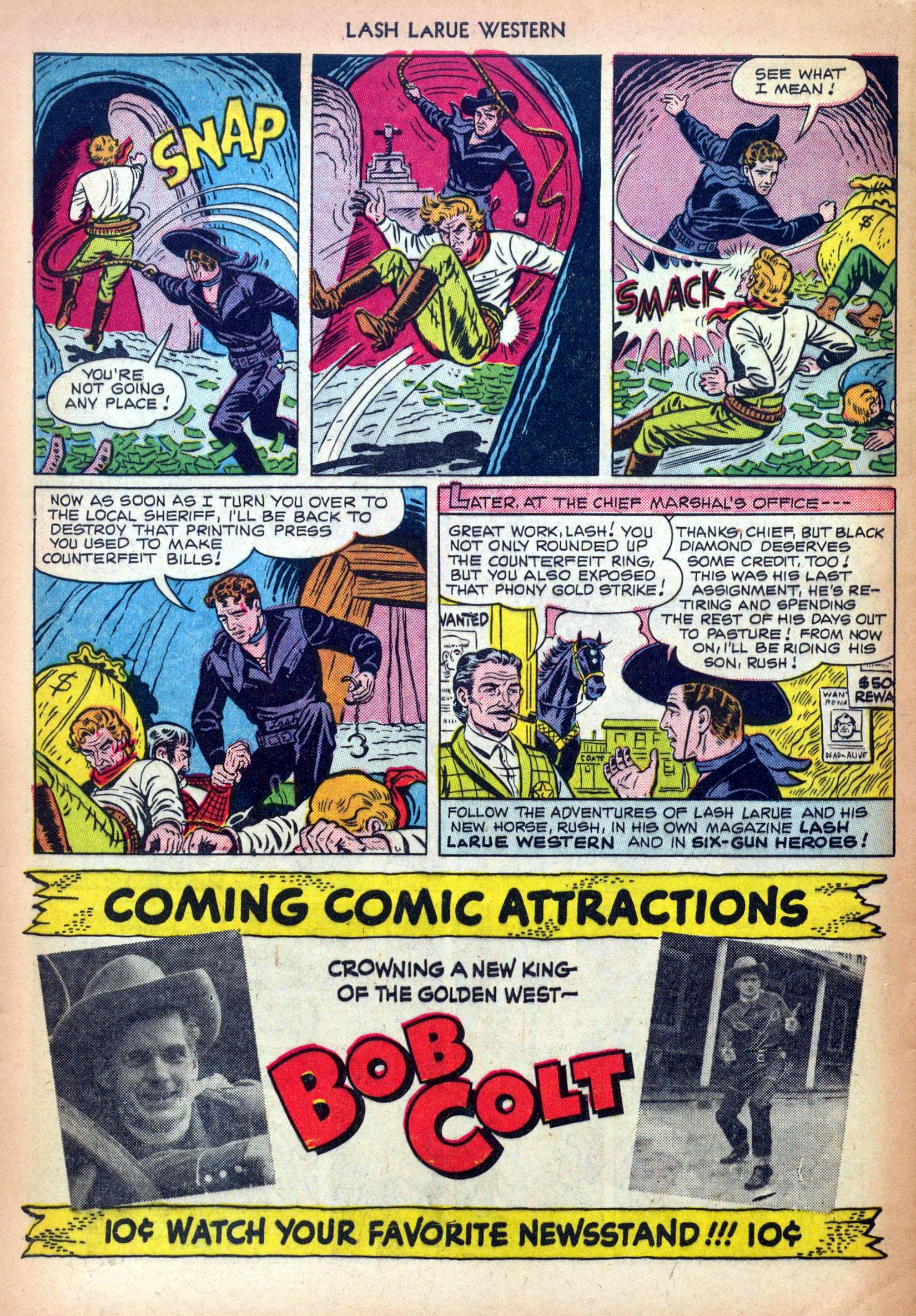 Read online Lash Larue Western (1949) comic -  Issue #13 - 32