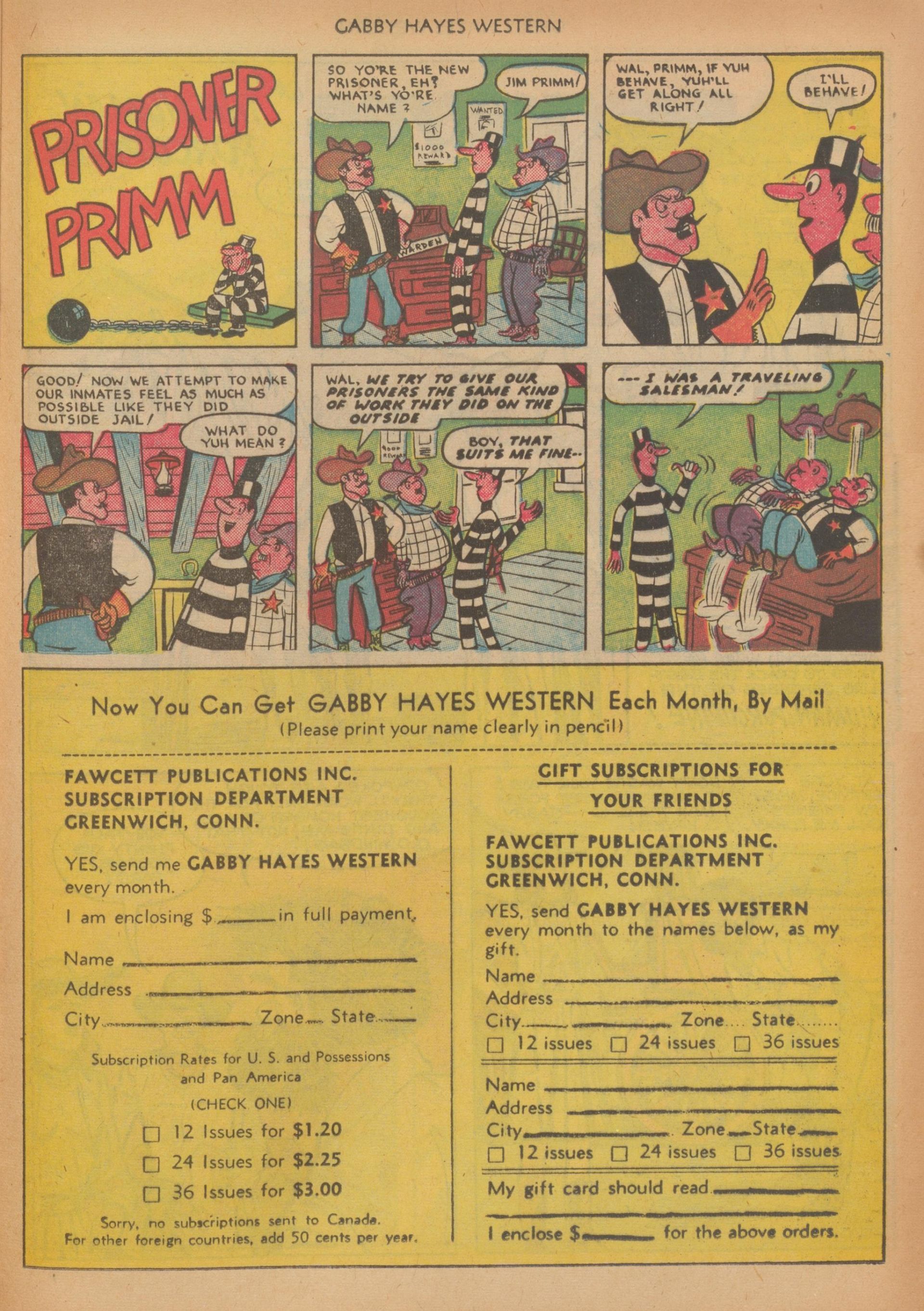 Read online Gabby Hayes Western comic -  Issue #29 - 29