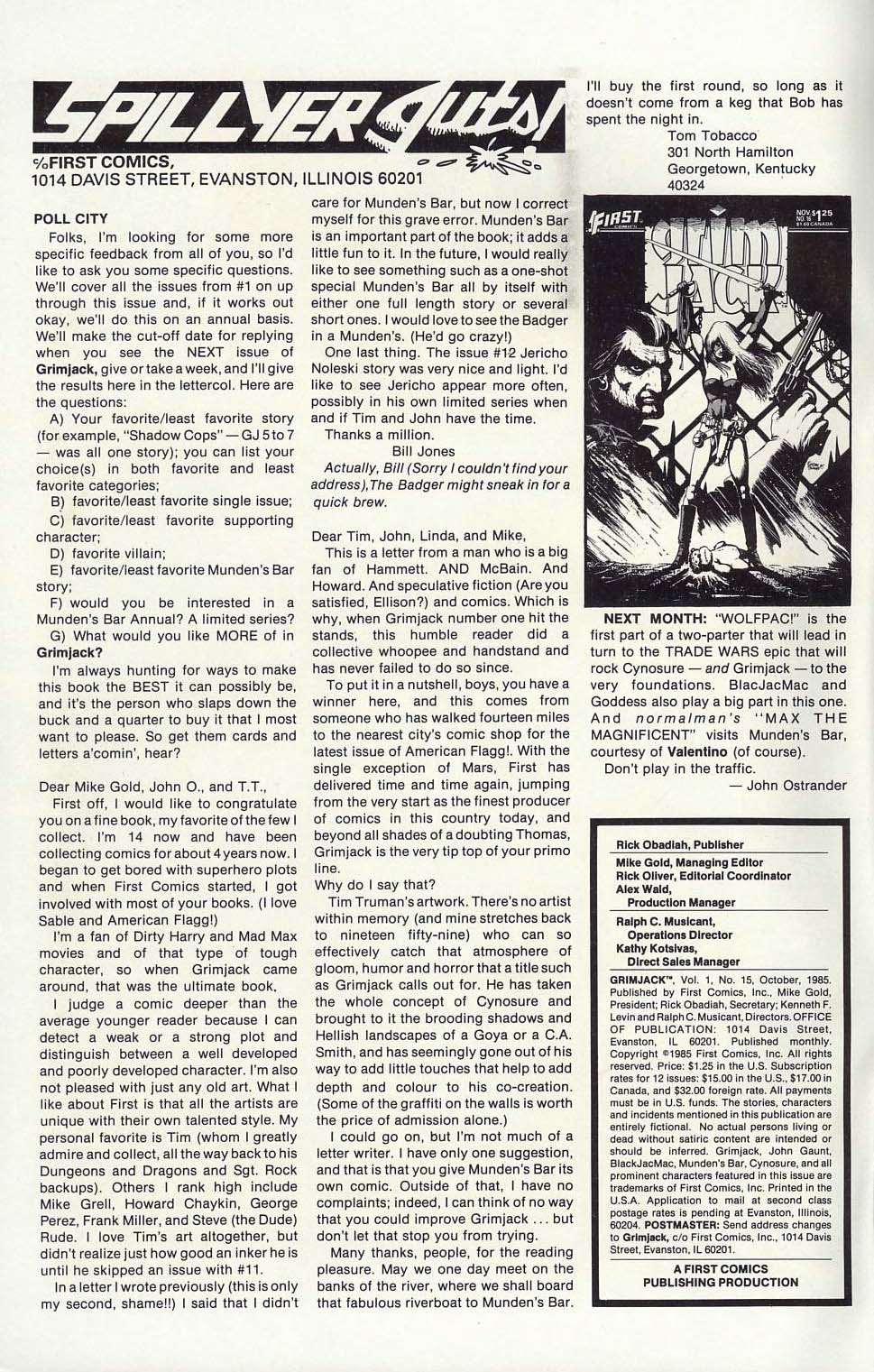 Read online Grimjack comic -  Issue #15 - 2