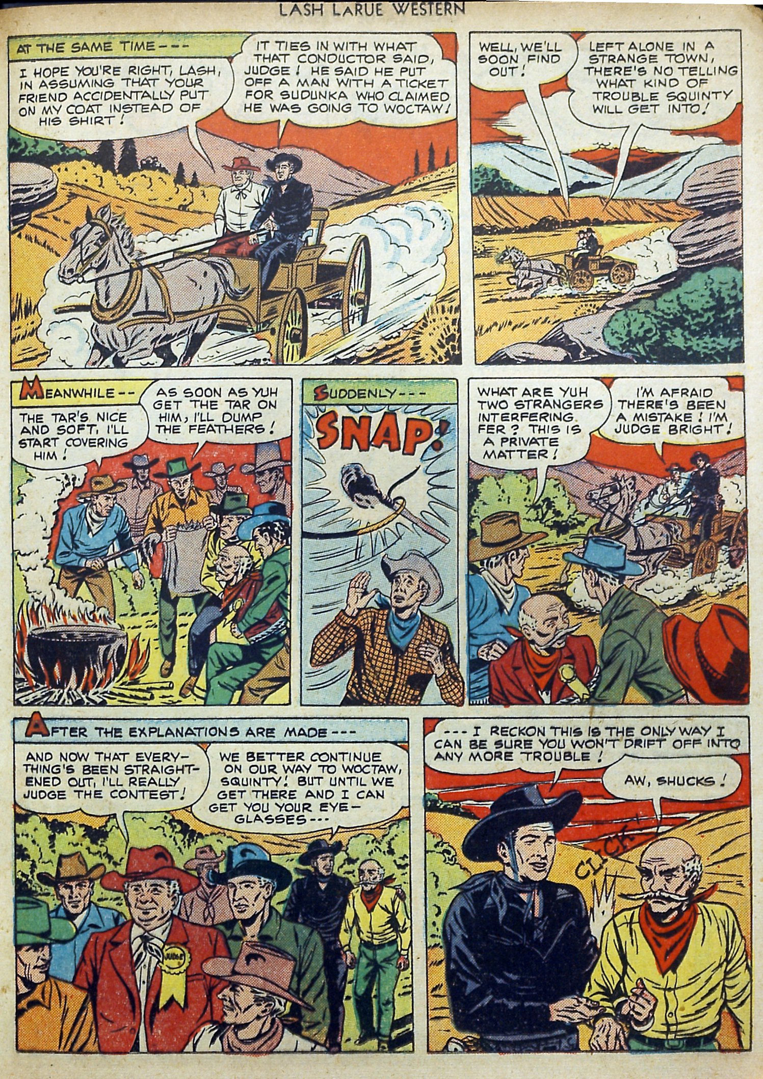 Read online Lash Larue Western (1949) comic -  Issue #11 - 25