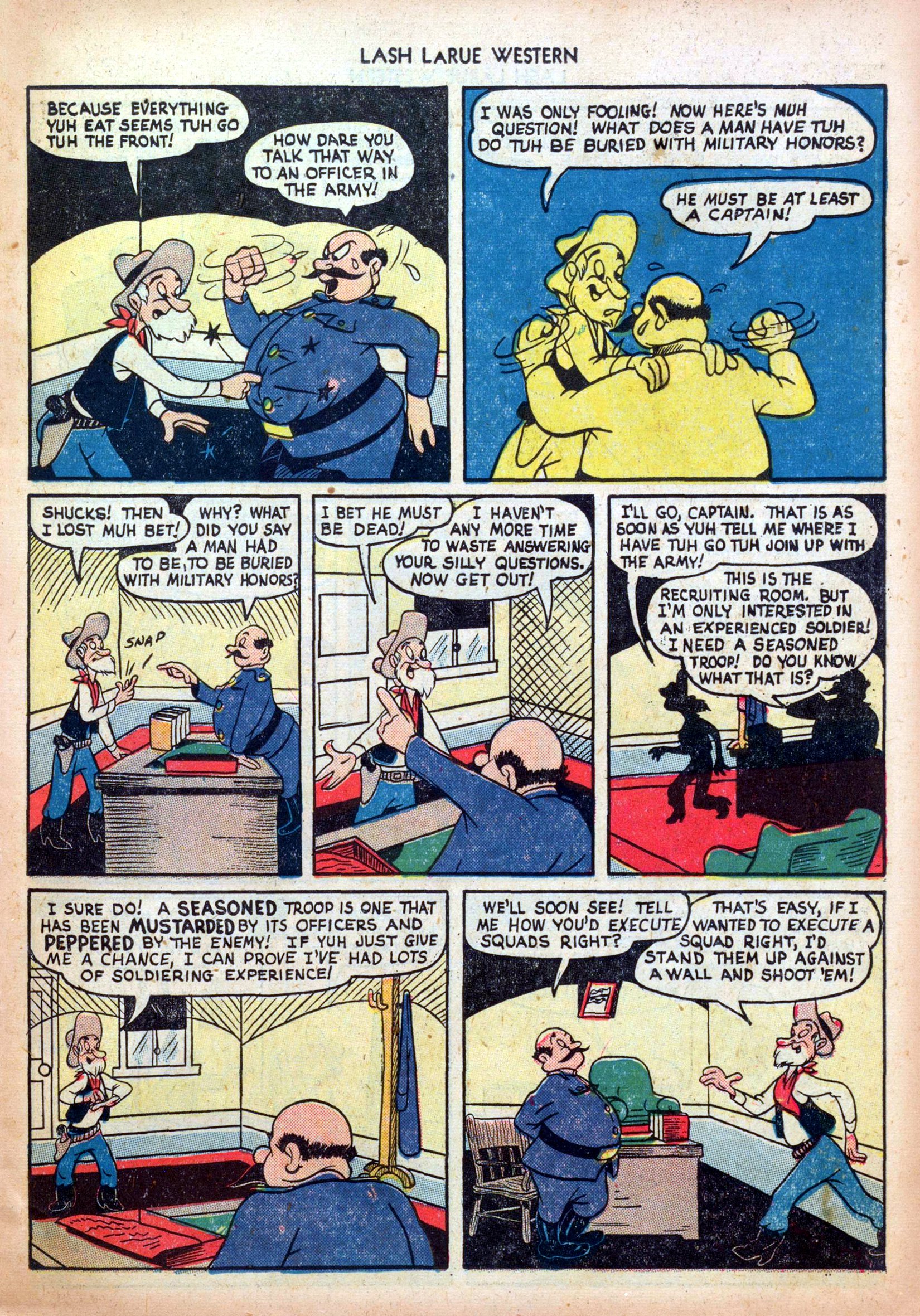 Read online Lash Larue Western (1949) comic -  Issue #4 - 15