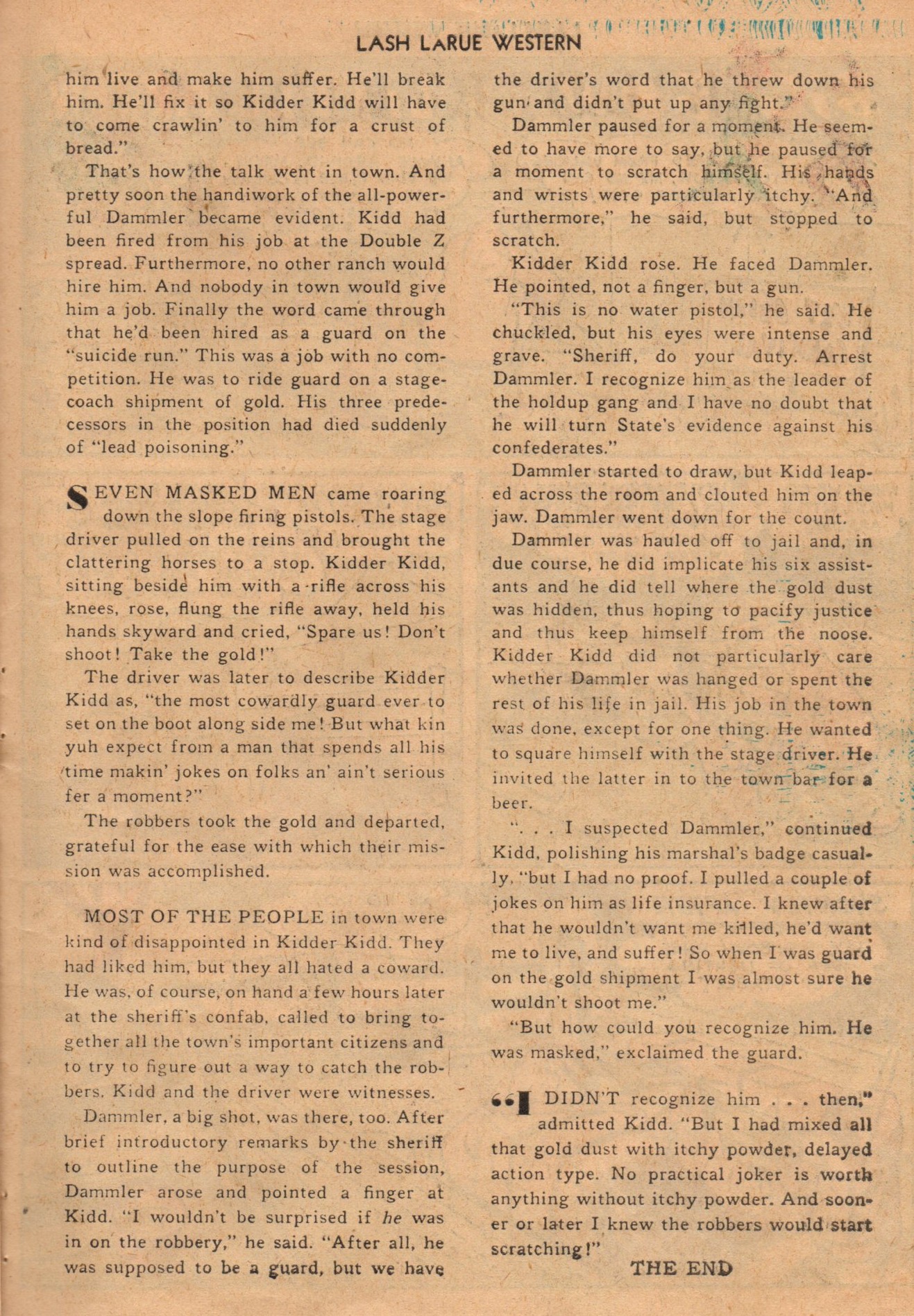 Read online Lash Larue Western (1949) comic -  Issue #1 - 23