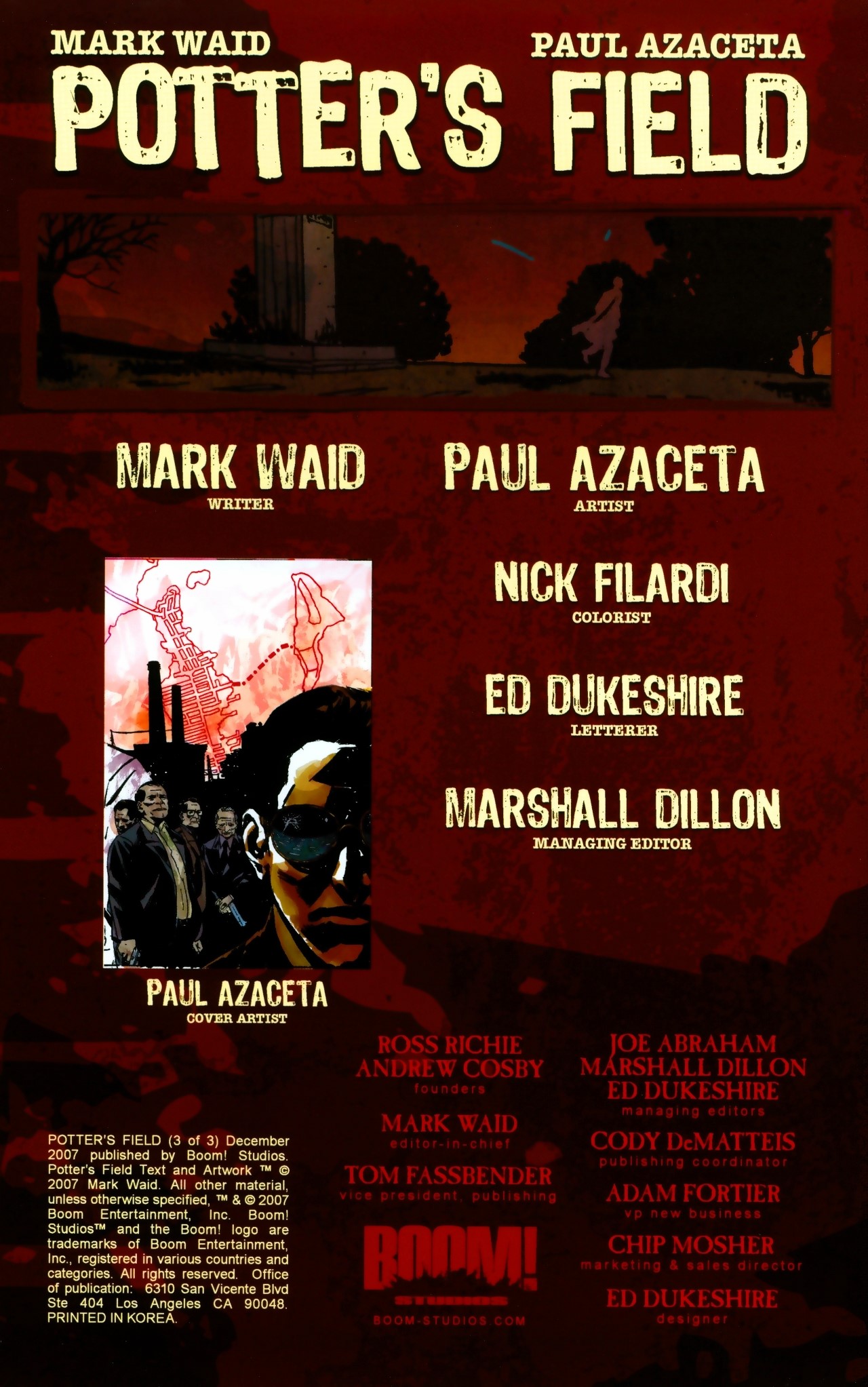 Read online Potter's Field comic -  Issue #3 - 2