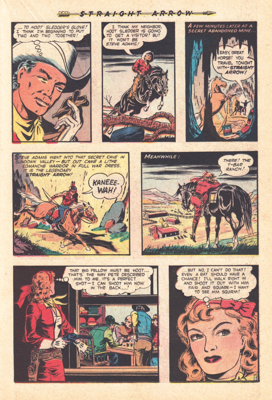 Read online Straight Arrow comic -  Issue #5 - 15