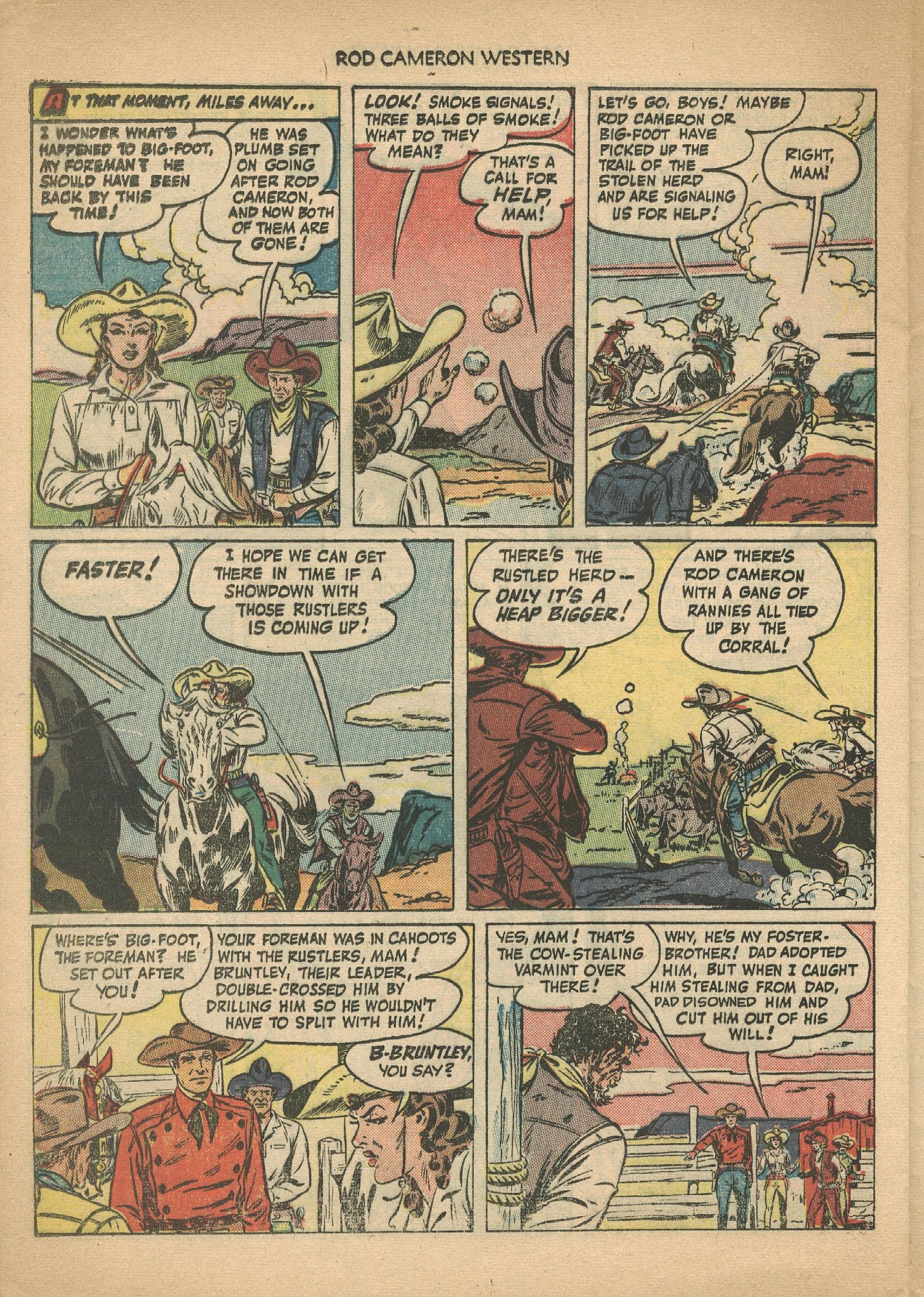 Read online Rod Cameron Western comic -  Issue #1 - 24