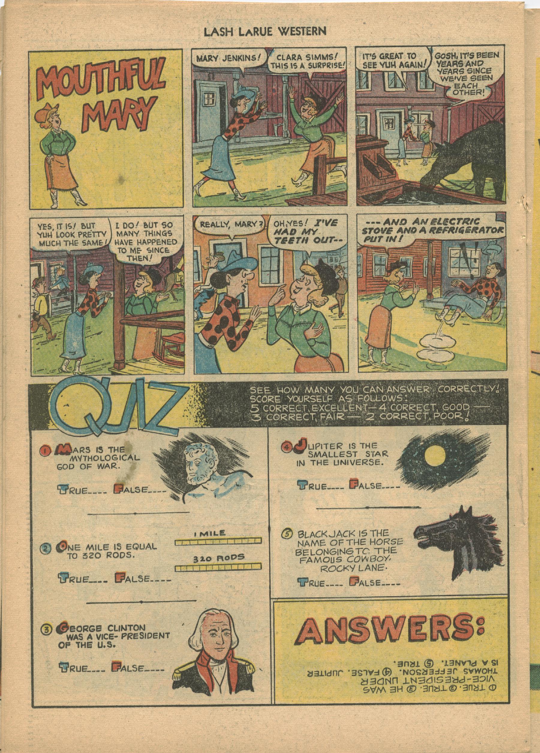 Read online Lash Larue Western (1949) comic -  Issue #21 - 22