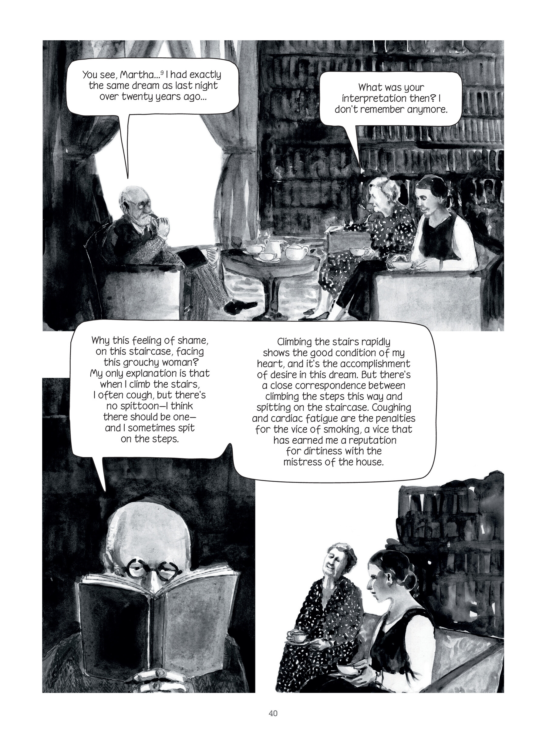 Read online Through Clouds of Smoke: Freud's Final Days comic -  Issue # TPB - 40