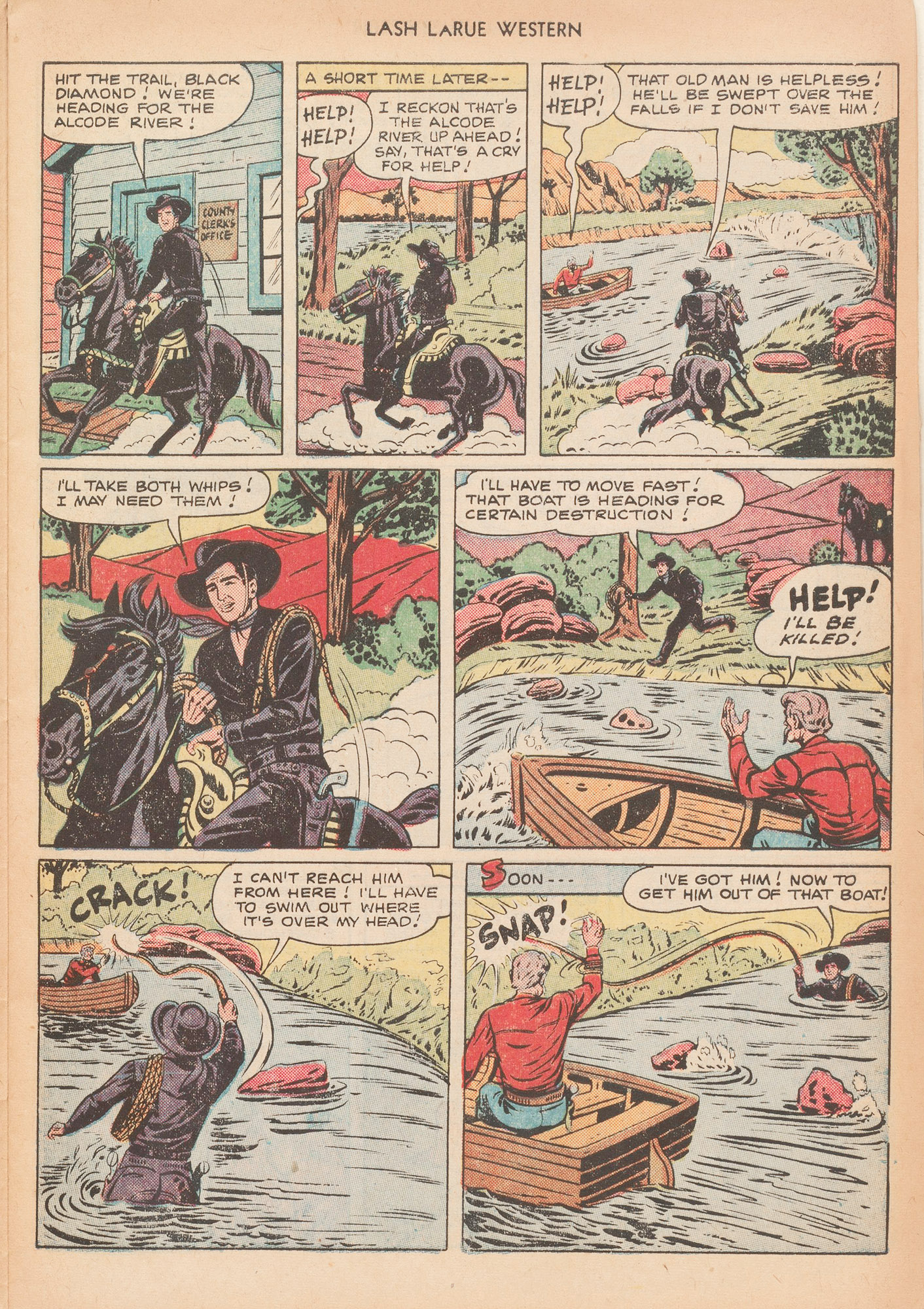 Read online Lash Larue Western (1949) comic -  Issue #12 - 21