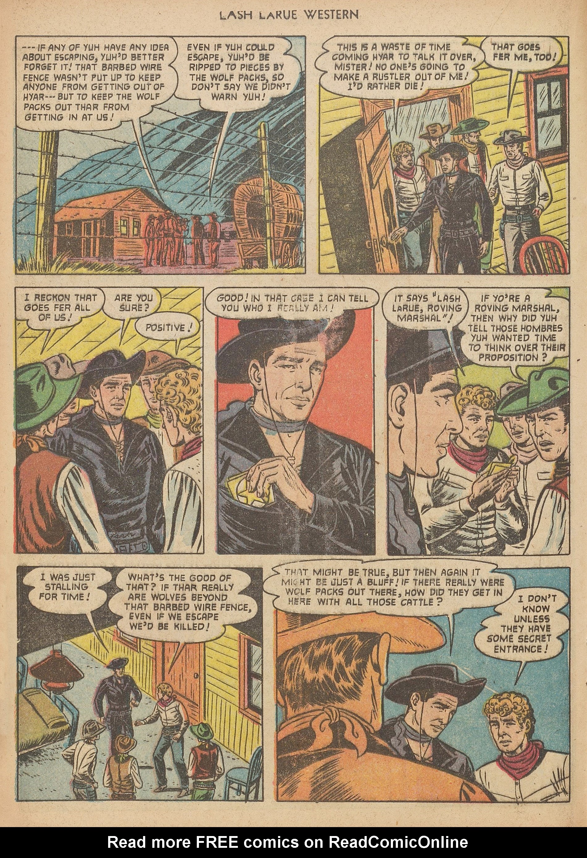 Read online Lash Larue Western (1949) comic -  Issue #40 - 16