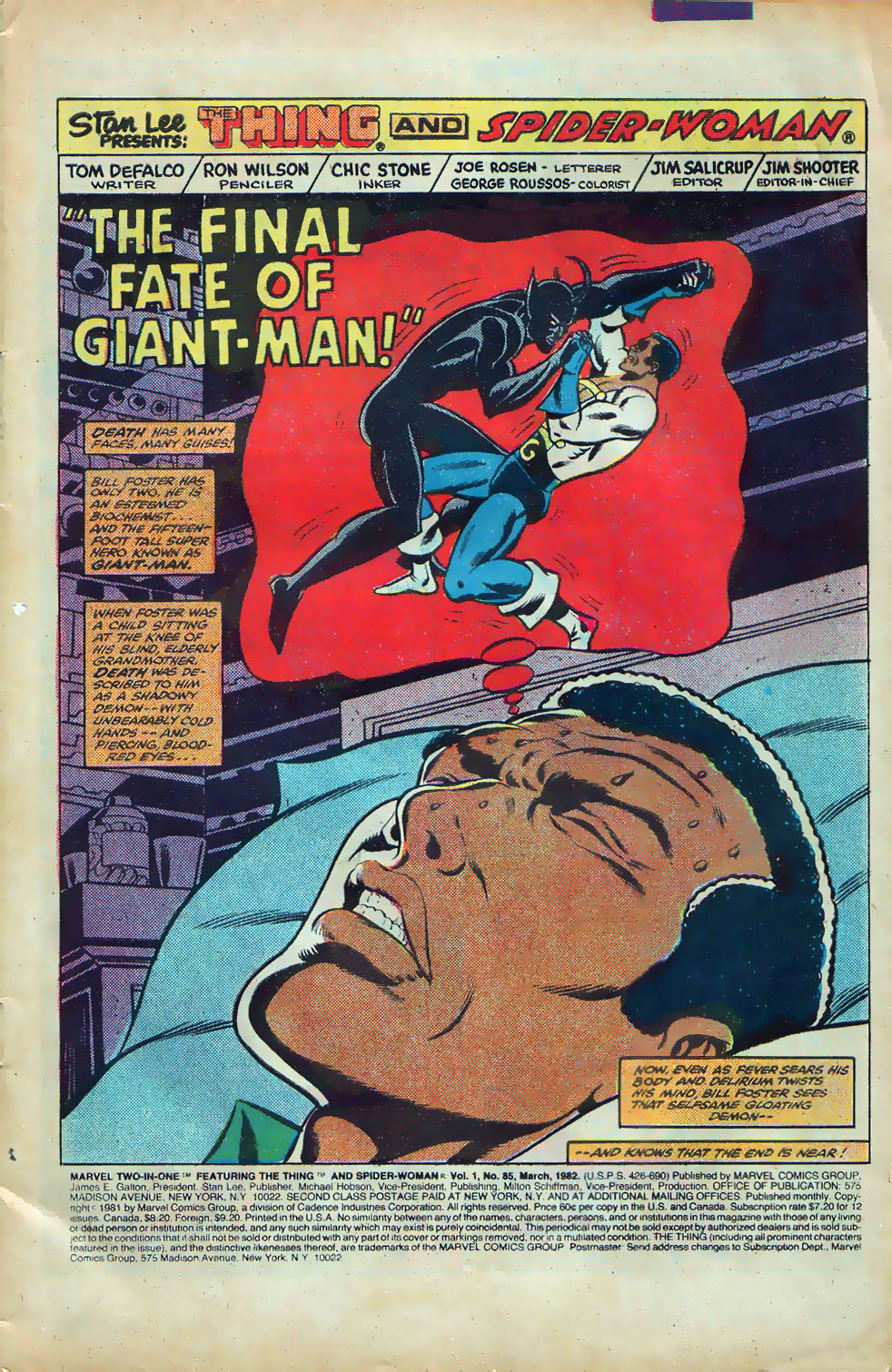 Read online Marvel Two-In-One comic -  Issue #85 - 2