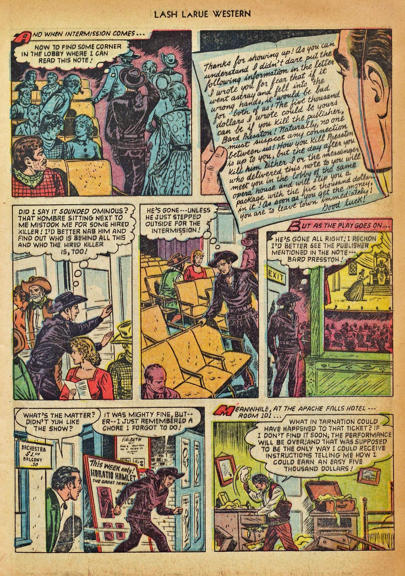Read online Lash Larue Western (1949) comic -  Issue #42 - 5