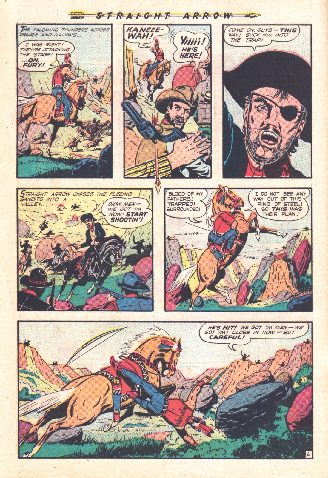 Read online Straight Arrow comic -  Issue #5 - 6
