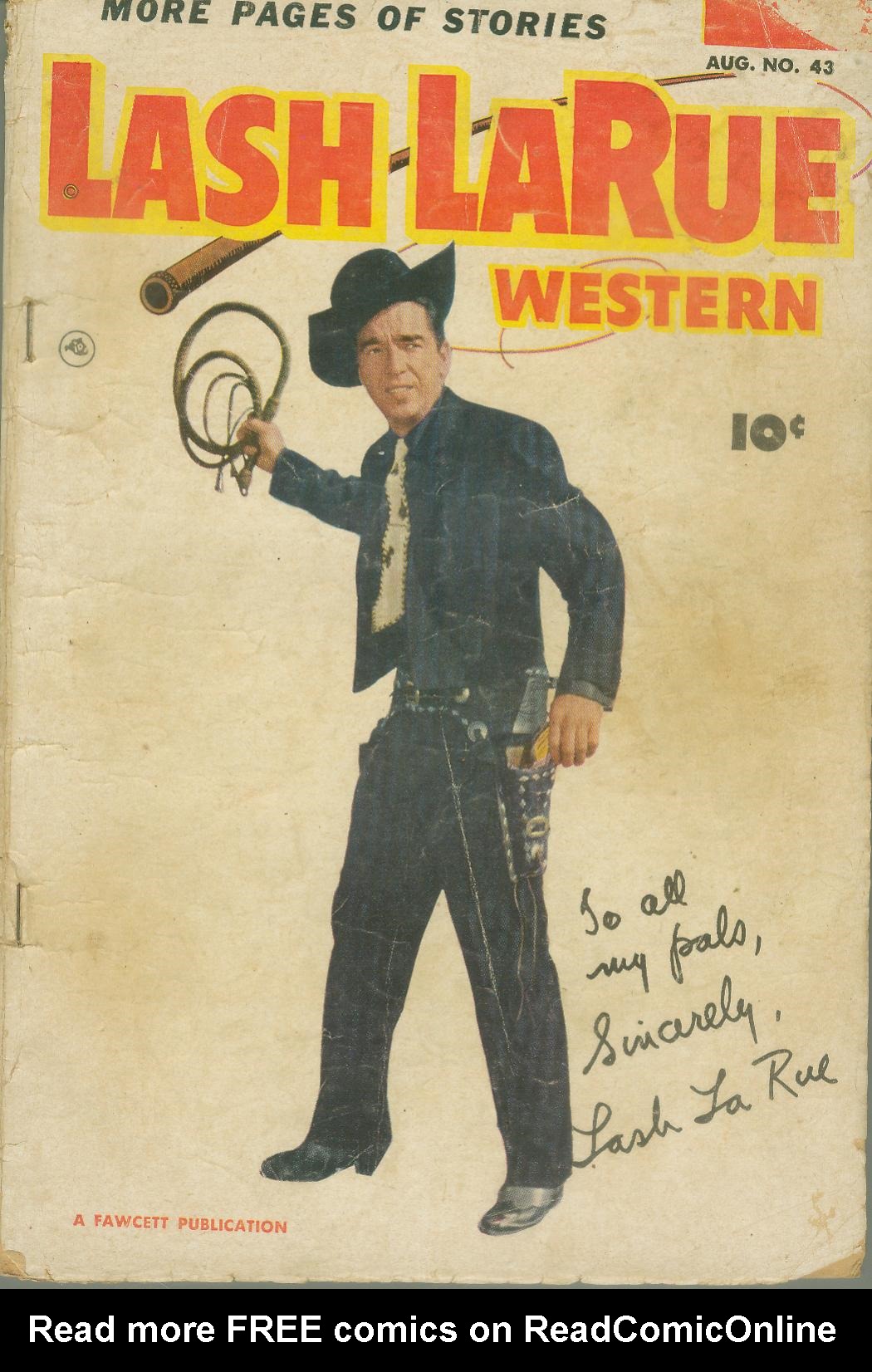 Read online Lash Larue Western (1949) comic -  Issue #43 - 1