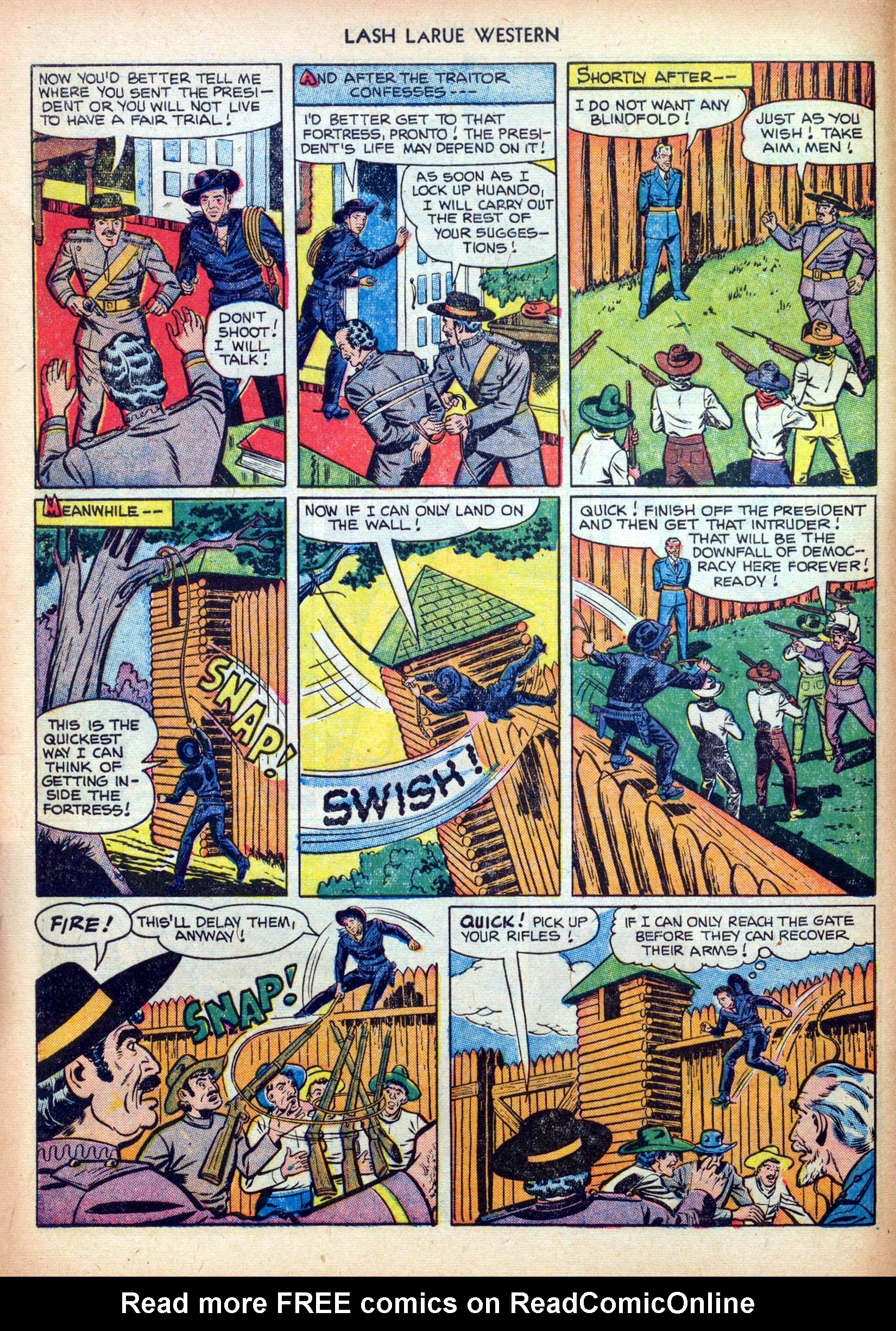 Read online Lash Larue Western (1949) comic -  Issue #26 - 8