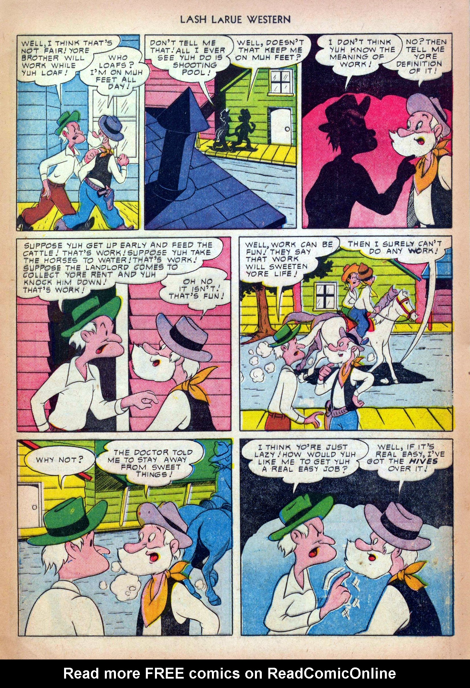 Read online Lash Larue Western (1949) comic -  Issue #13 - 13
