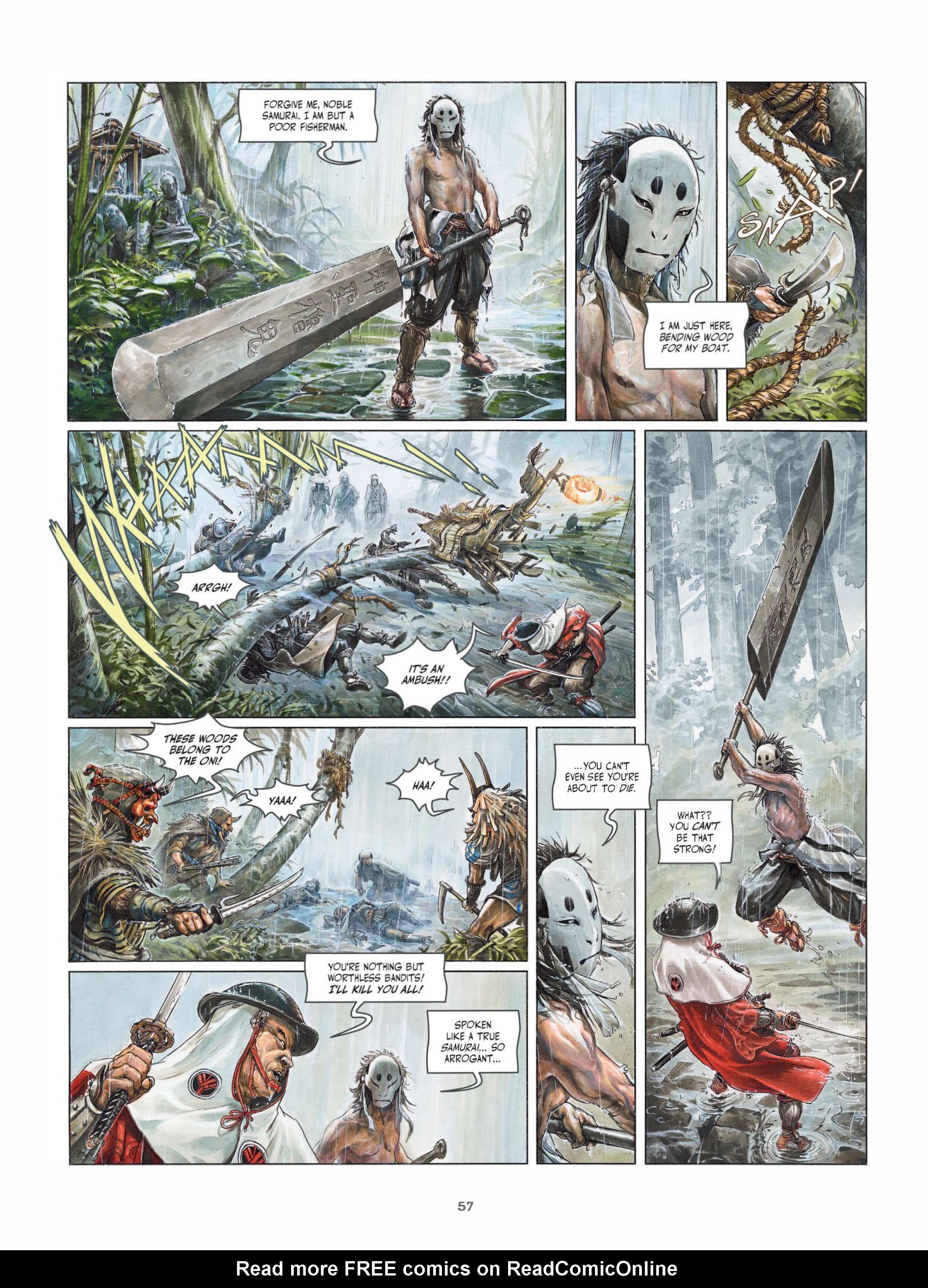 Read online Legends of the Pierced Veil: The Mask of Fudo comic -  Issue # TPB (Part 1) - 56