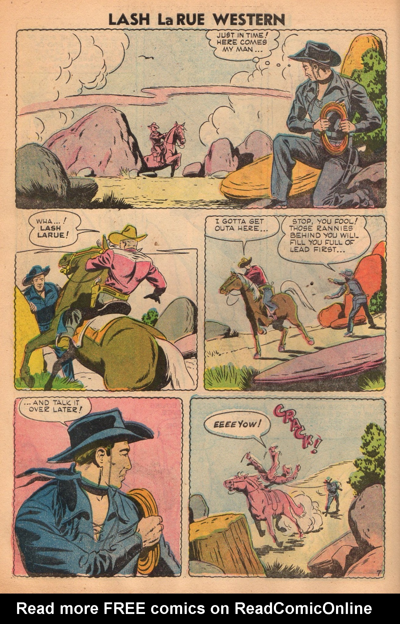 Read online Lash Larue Western (1949) comic -  Issue #52 - 10
