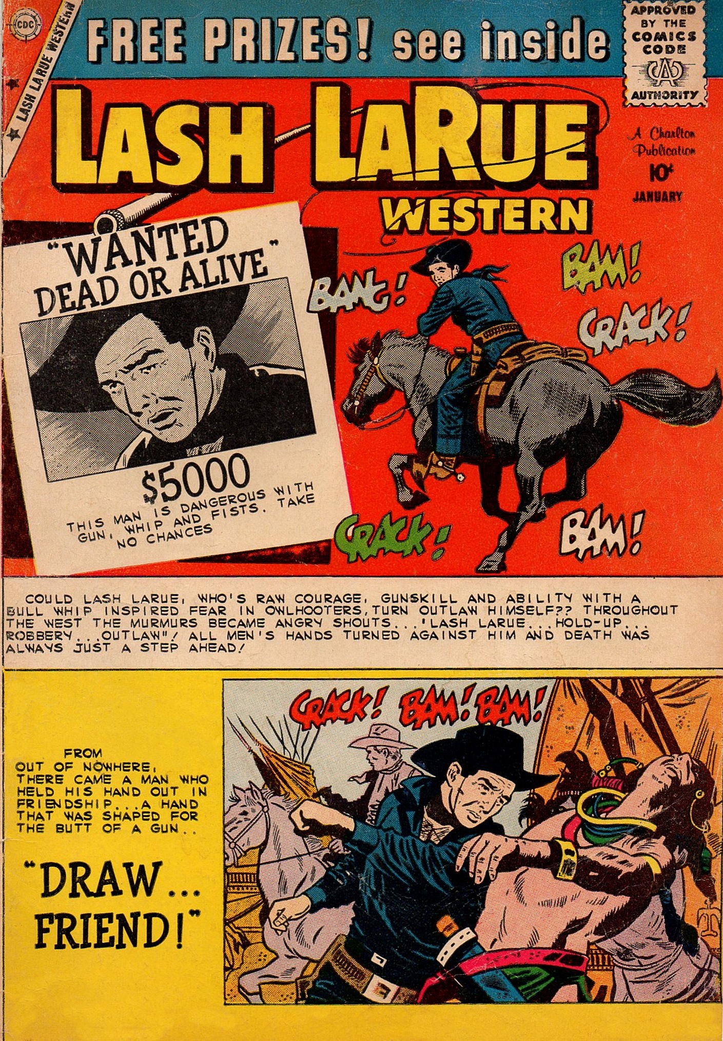 Read online Lash Larue Western (1949) comic -  Issue #76 - 1