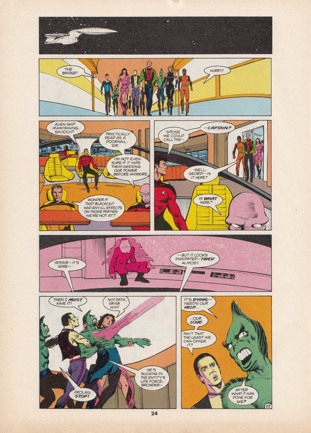 Read online Star Trek The Next Generation (1990) comic -  Issue #3 - 24