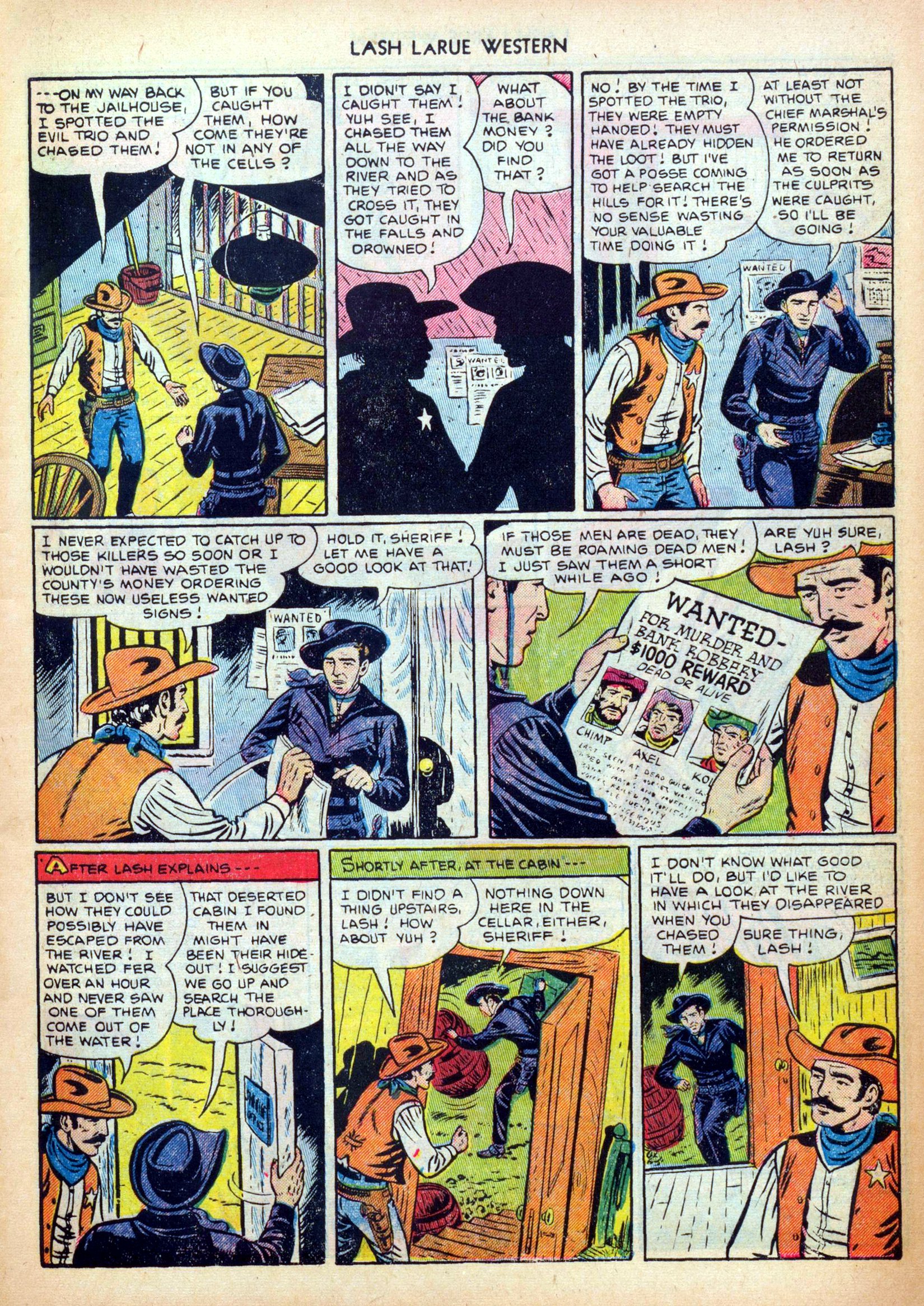 Read online Lash Larue Western (1949) comic -  Issue #28 - 5