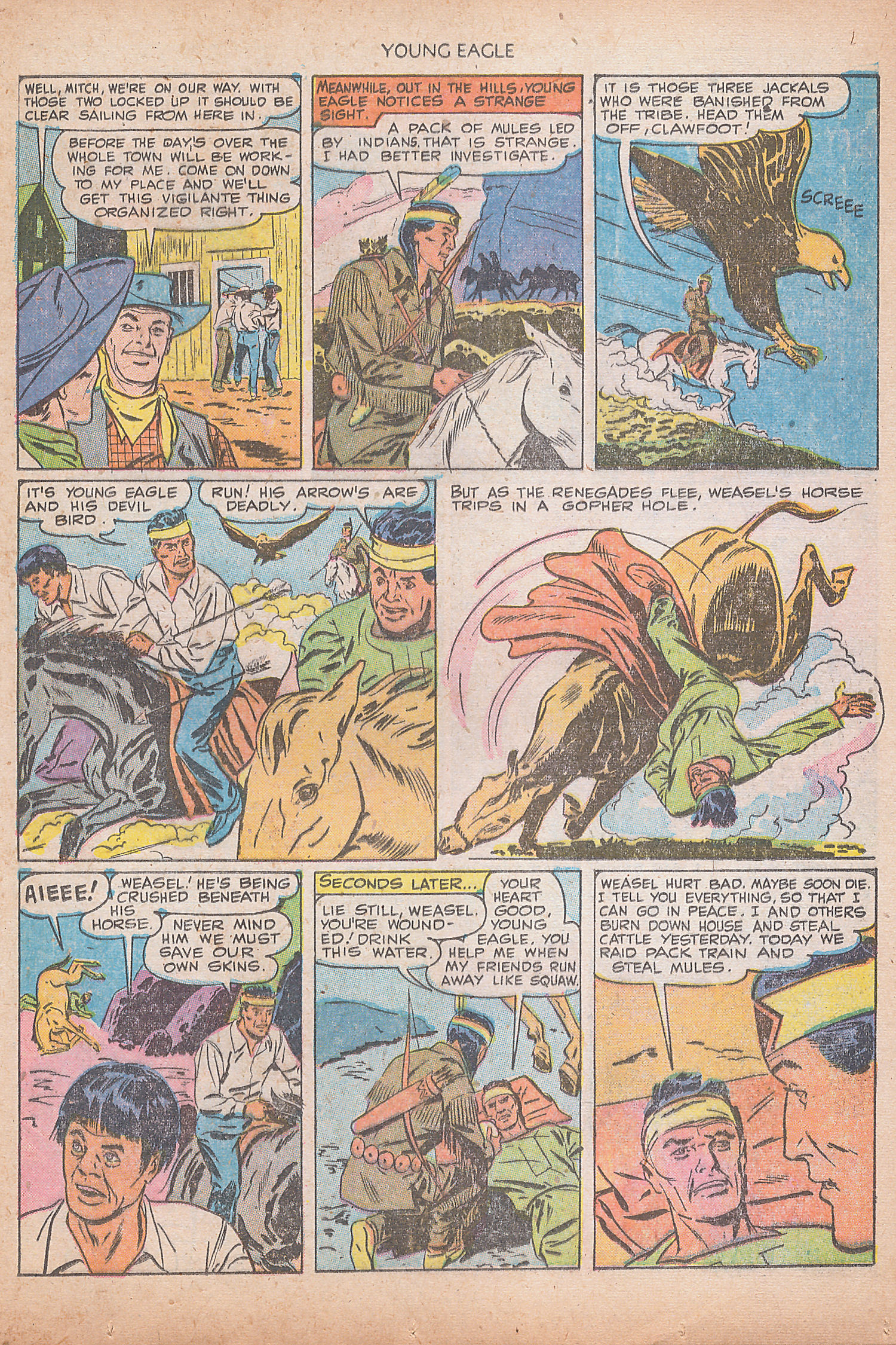 Read online Young Eagle comic -  Issue #7 - 9