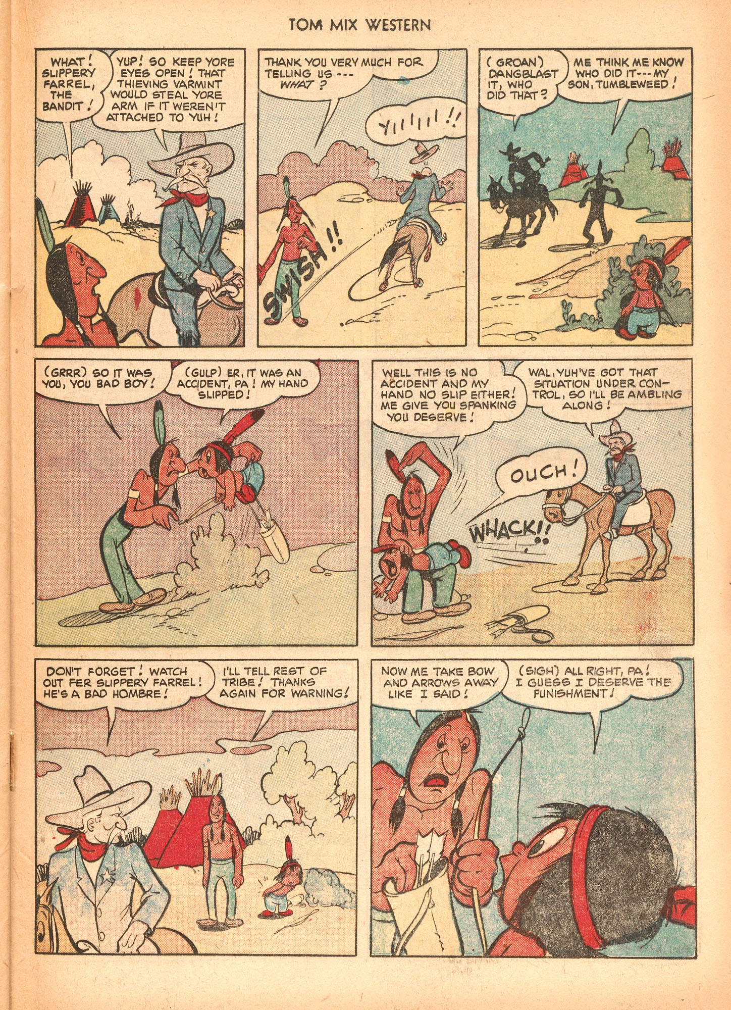 Read online Tom Mix Western (1948) comic -  Issue #40 - 37