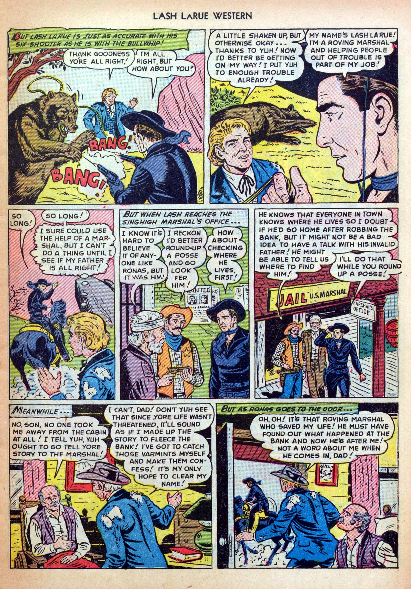 Read online Lash Larue Western (1949) comic -  Issue #31 - 7