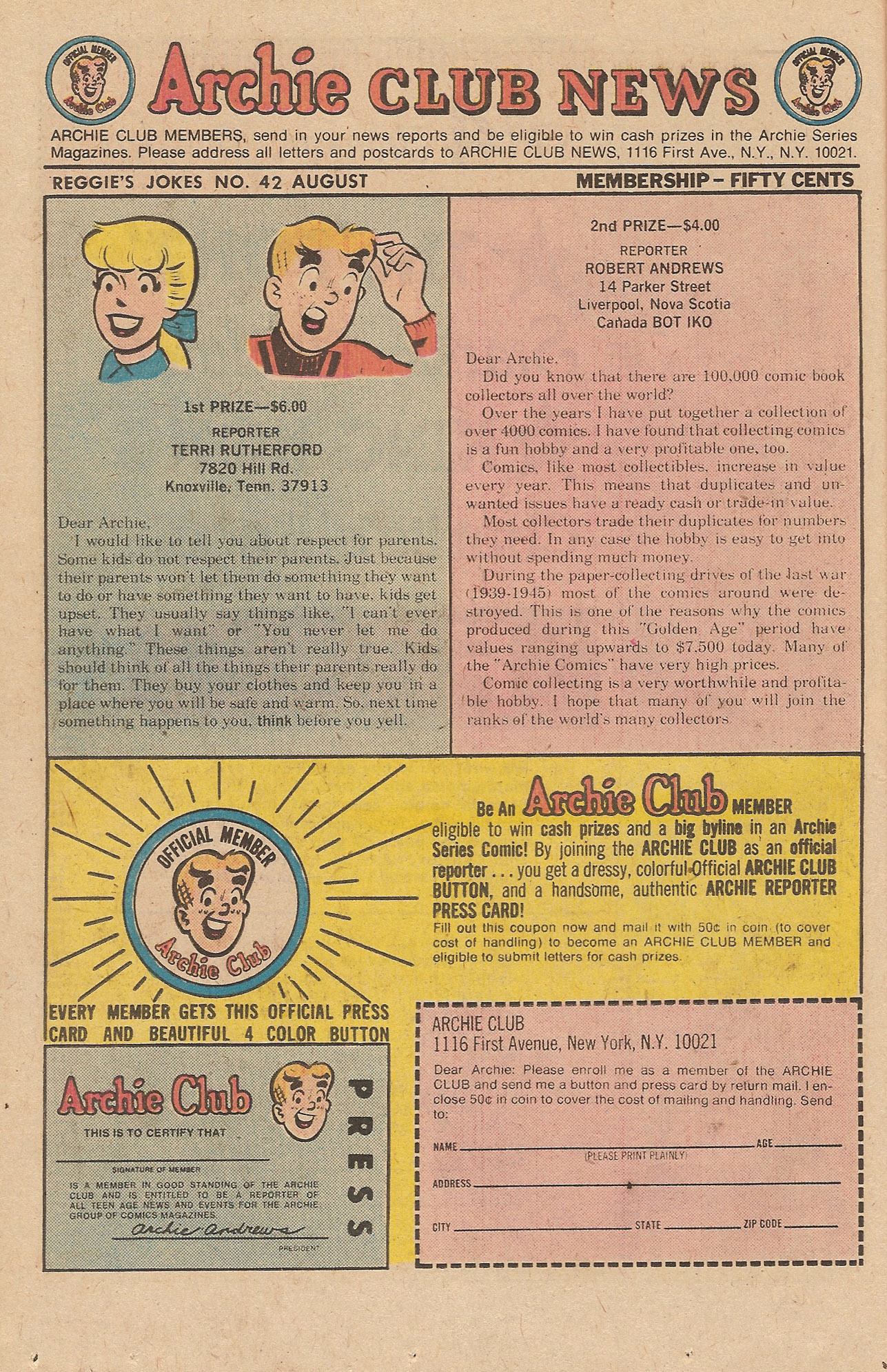 Read online Reggie's Wise Guy Jokes comic -  Issue #42 - 26