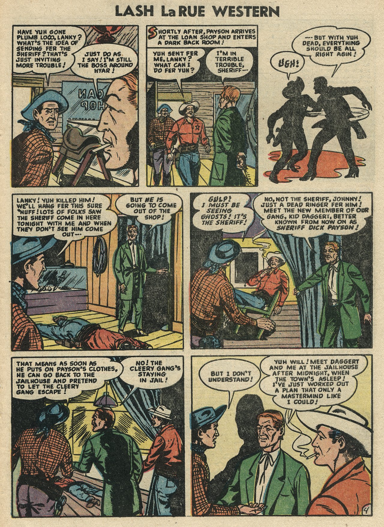 Read online Lash Larue Western (1949) comic -  Issue #47 - 27