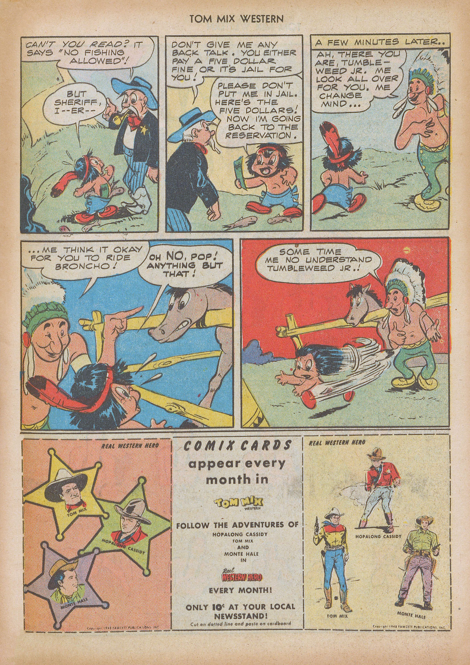 Read online Tom Mix Western (1948) comic -  Issue #9 - 37