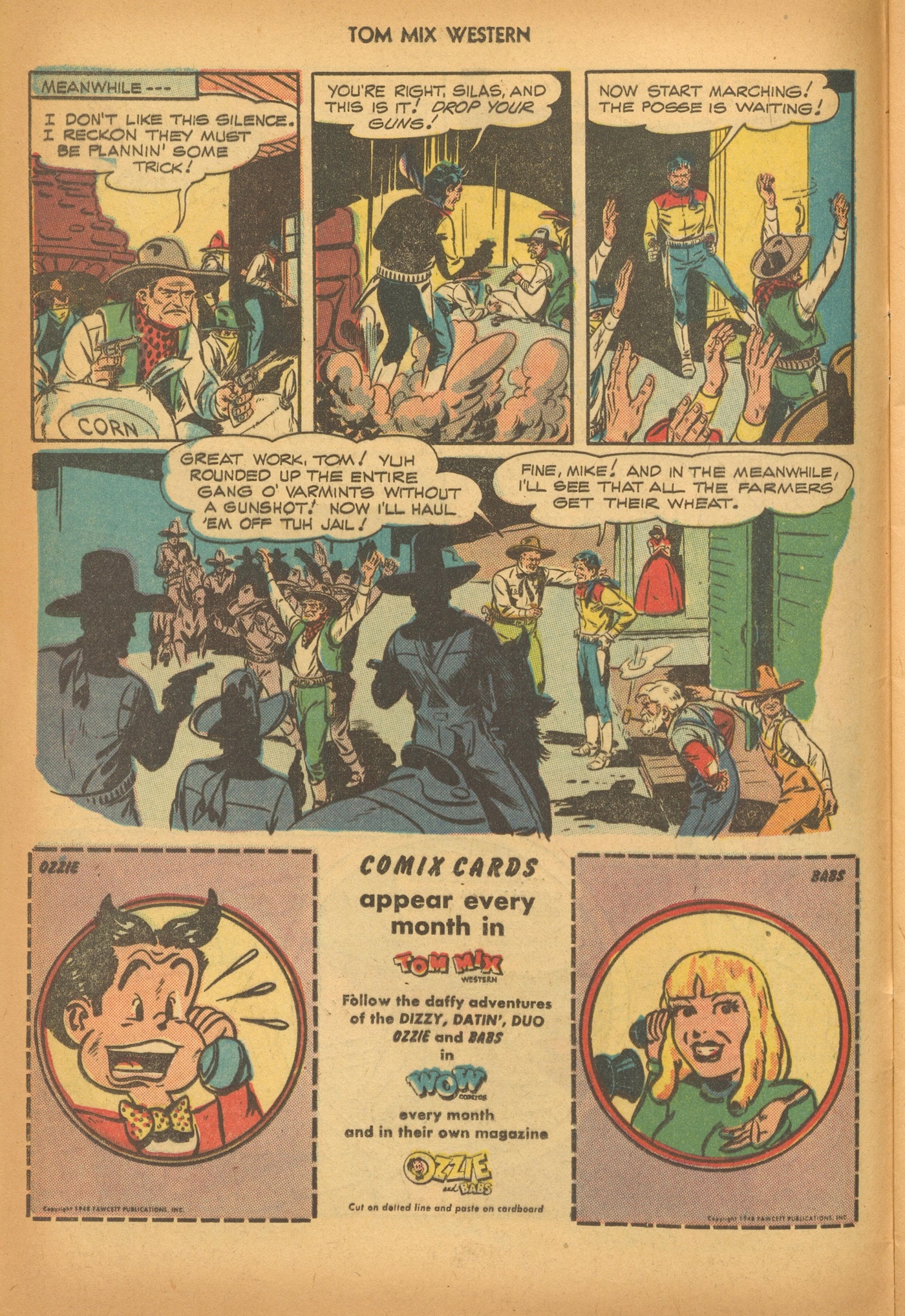 Read online Tom Mix Western (1948) comic -  Issue #6 - 12