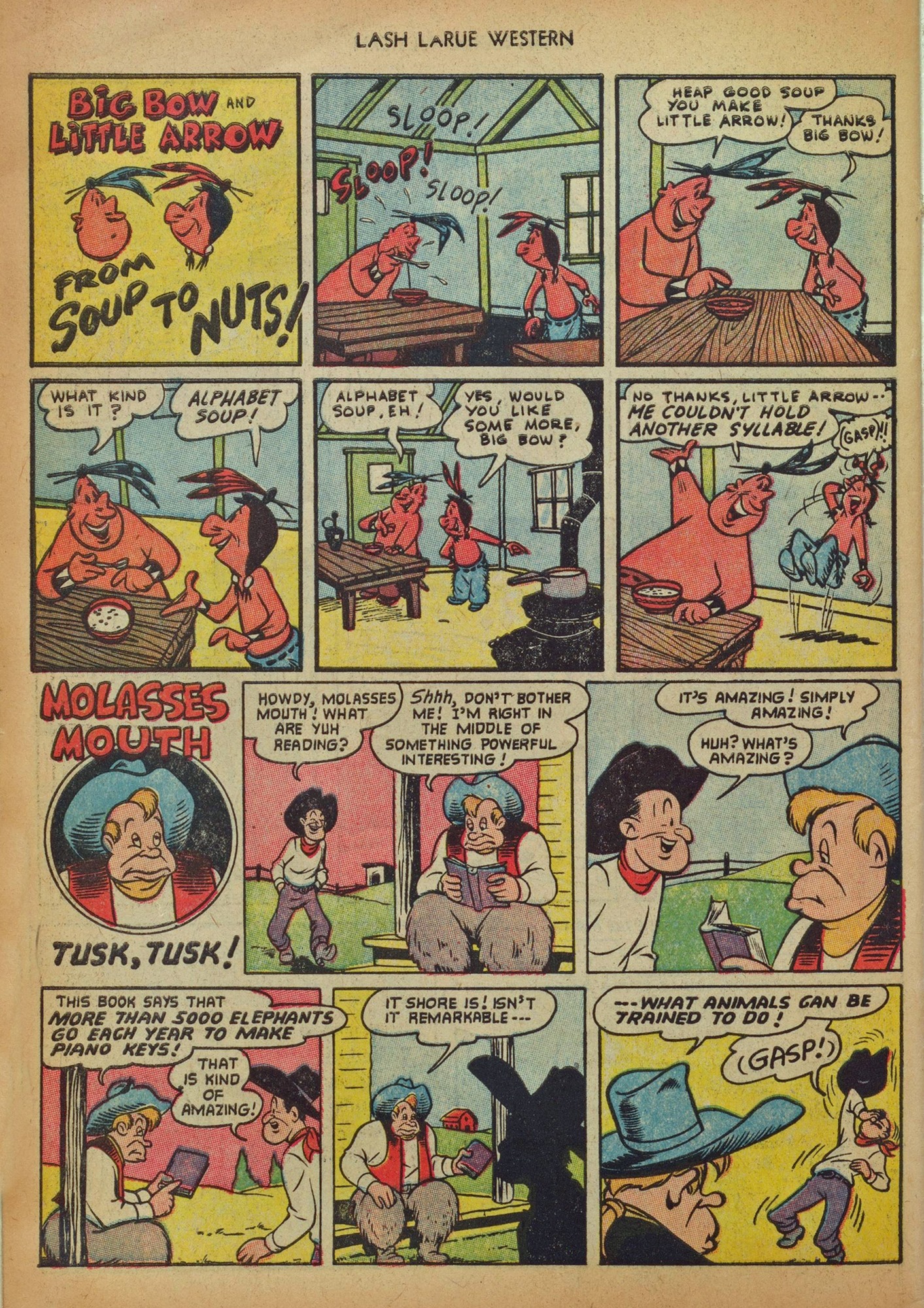 Read online Lash Larue Western (1949) comic -  Issue #41 - 34