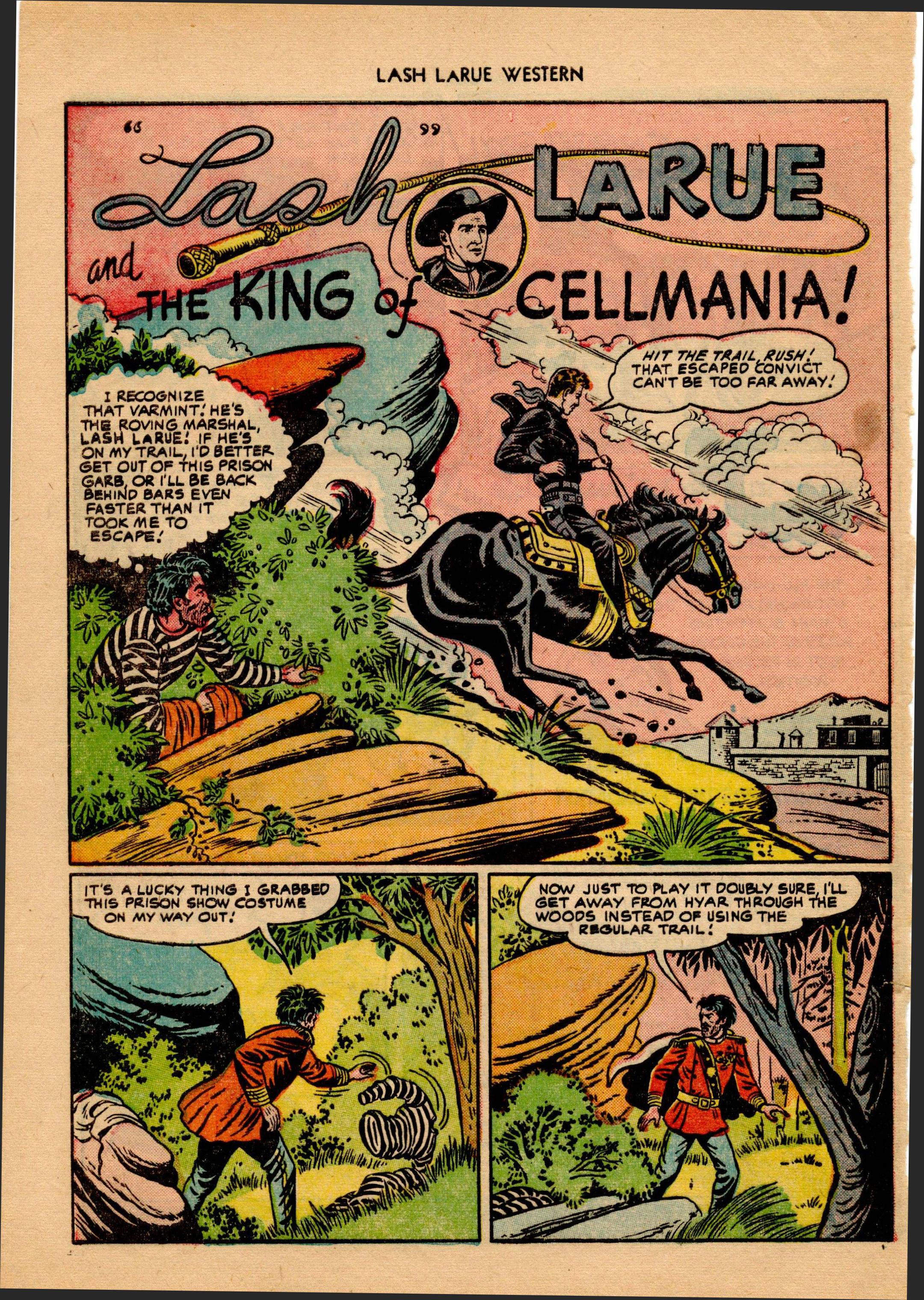 Read online Lash Larue Western (1949) comic -  Issue #18 - 27