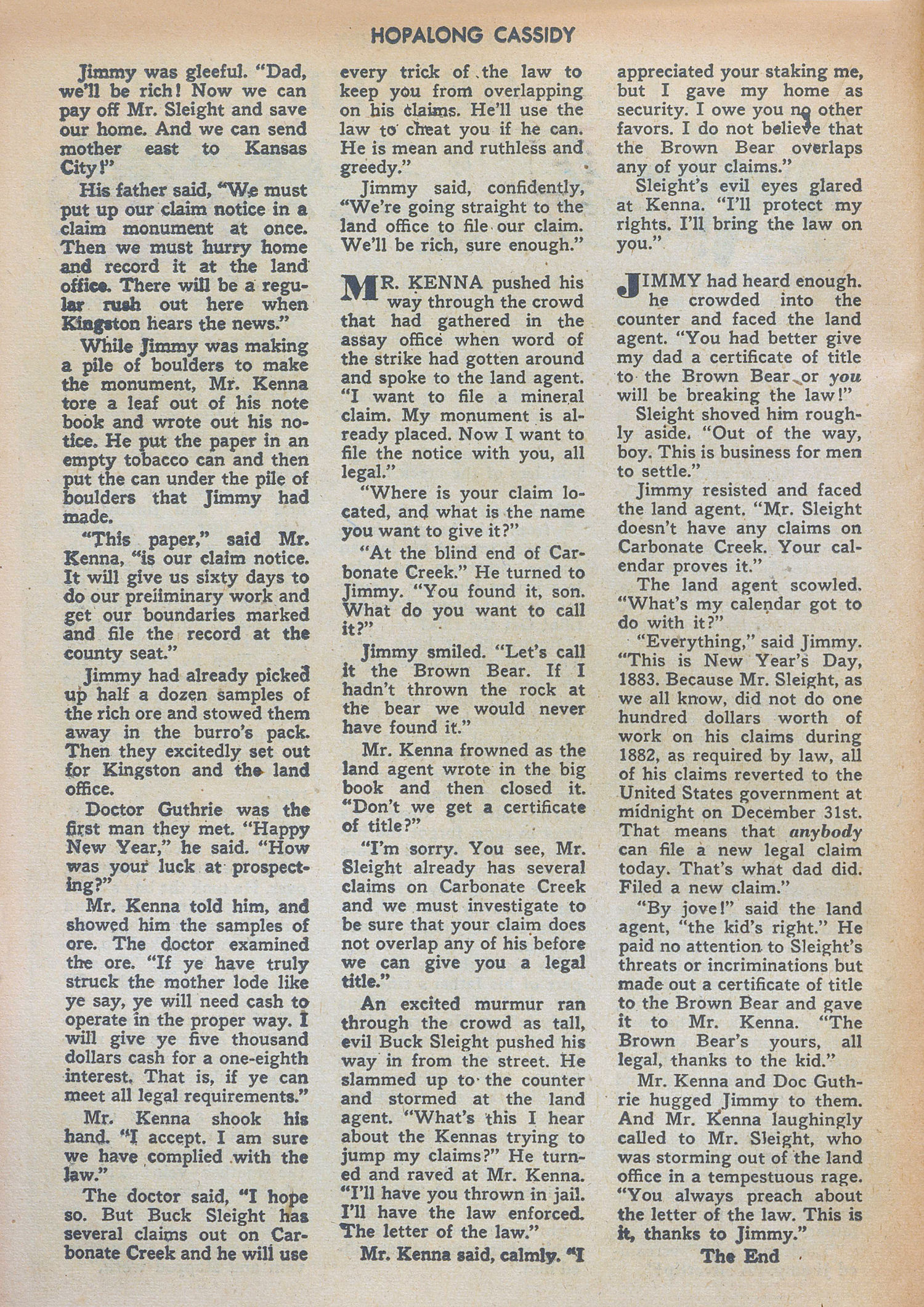 Read online Hopalong Cassidy comic -  Issue #7 - 30