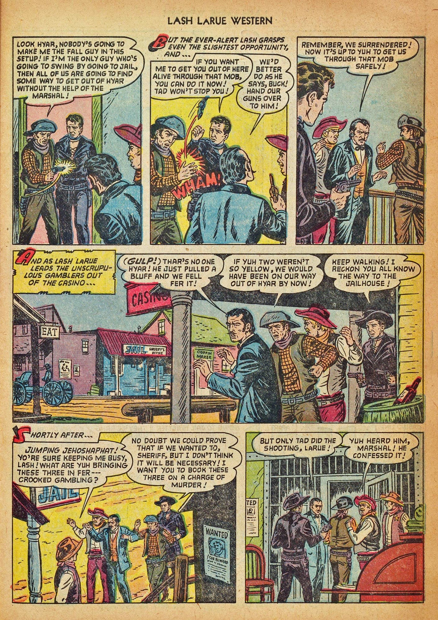 Read online Lash Larue Western (1949) comic -  Issue #42 - 27
