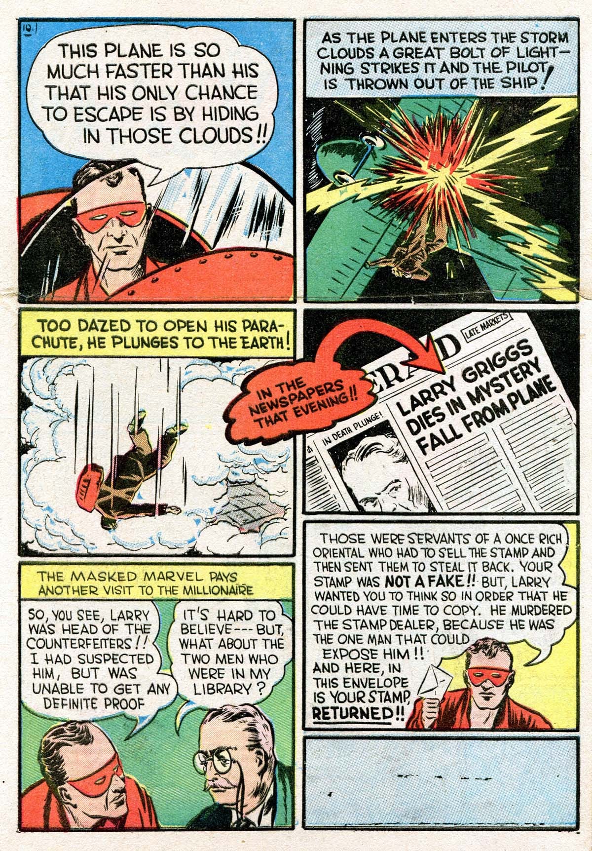 Read online Masked Marvel comic -  Issue #2 - 21