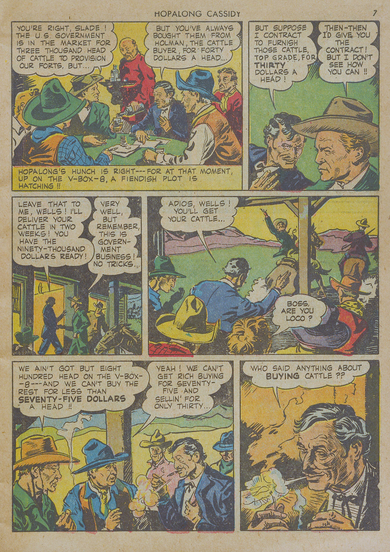 Read online Hopalong Cassidy comic -  Issue #1 - 7