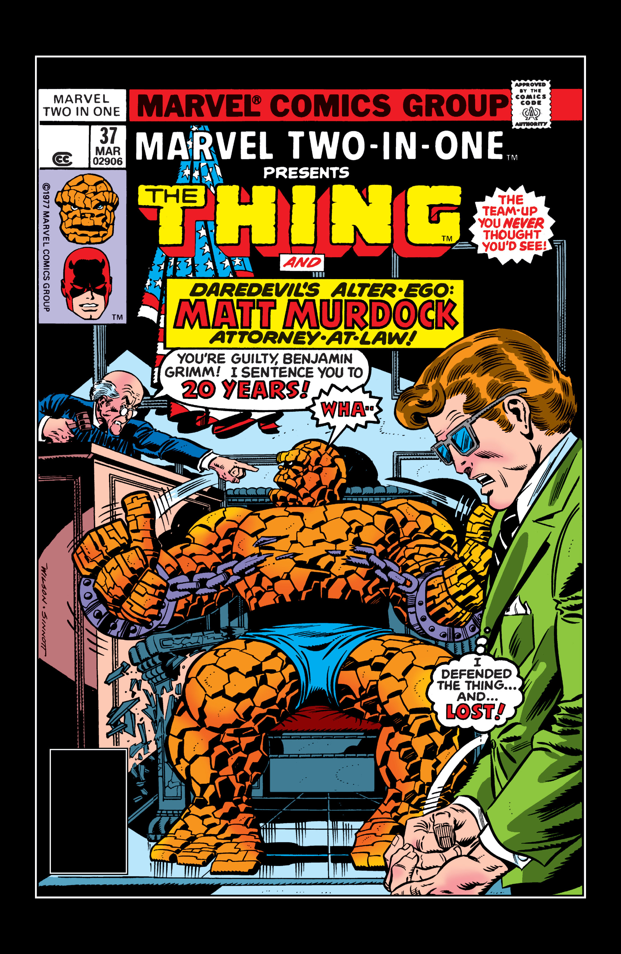 Read online Marvel Two-In-One comic -  Issue #37 - 1