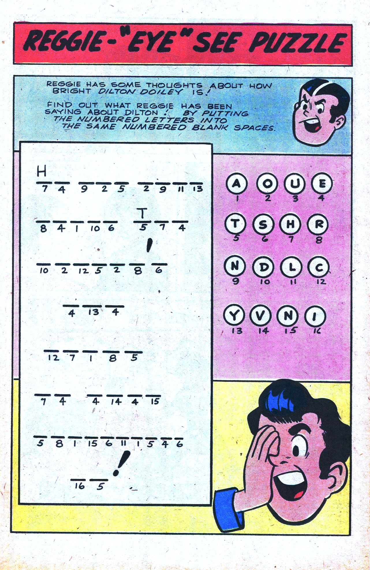 Read online Reggie's Wise Guy Jokes comic -  Issue #48 - 15
