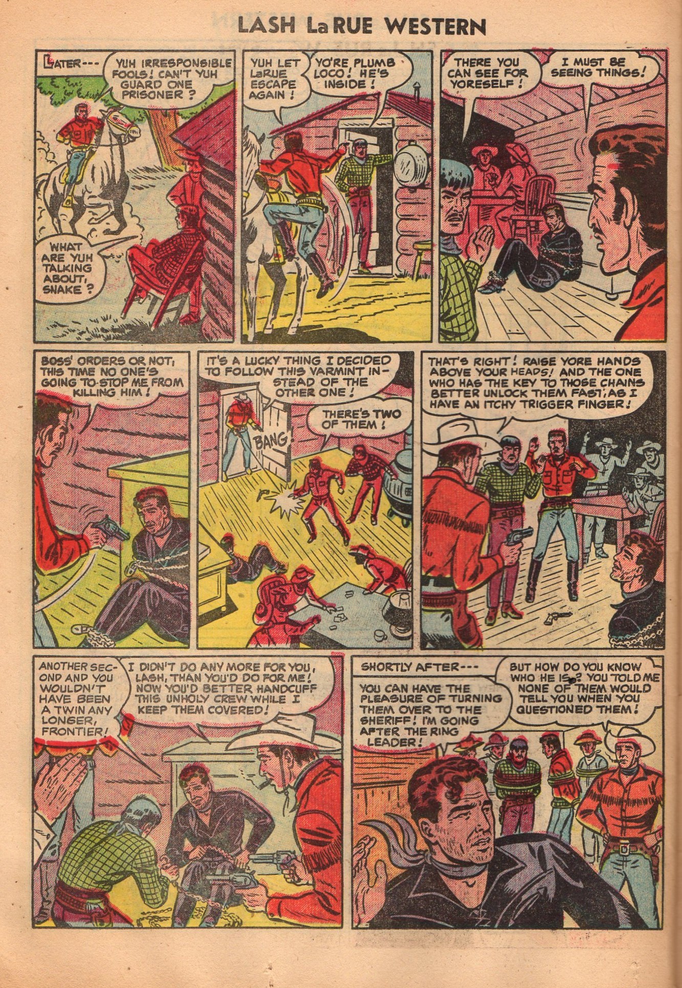 Read online Lash Larue Western (1949) comic -  Issue #52 - 26
