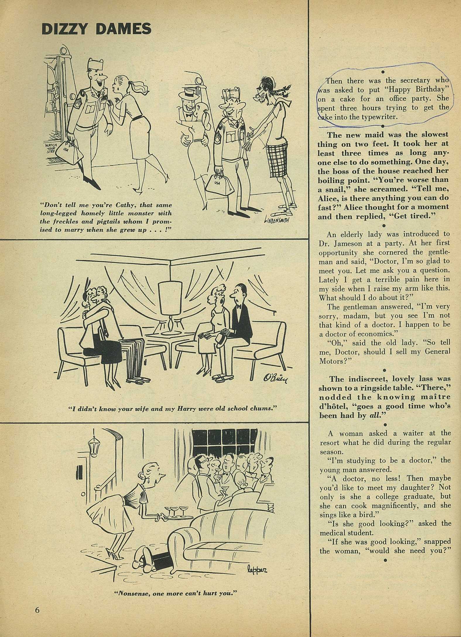 Read online Cartoons and Gags comic -  Issue #5 - 6