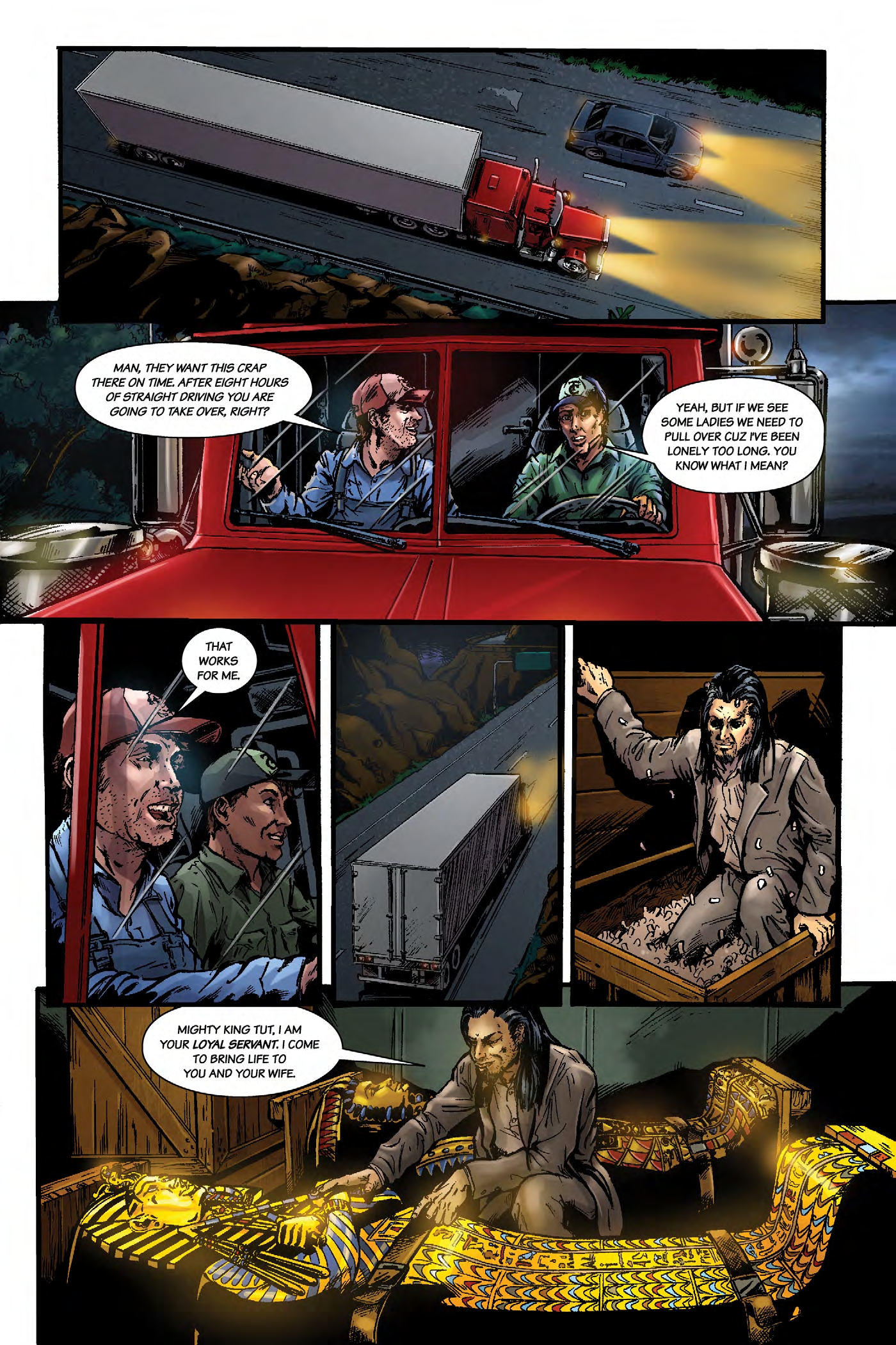 Read online King Tut: Truck Driving Pharaoh comic -  Issue #1 - 5