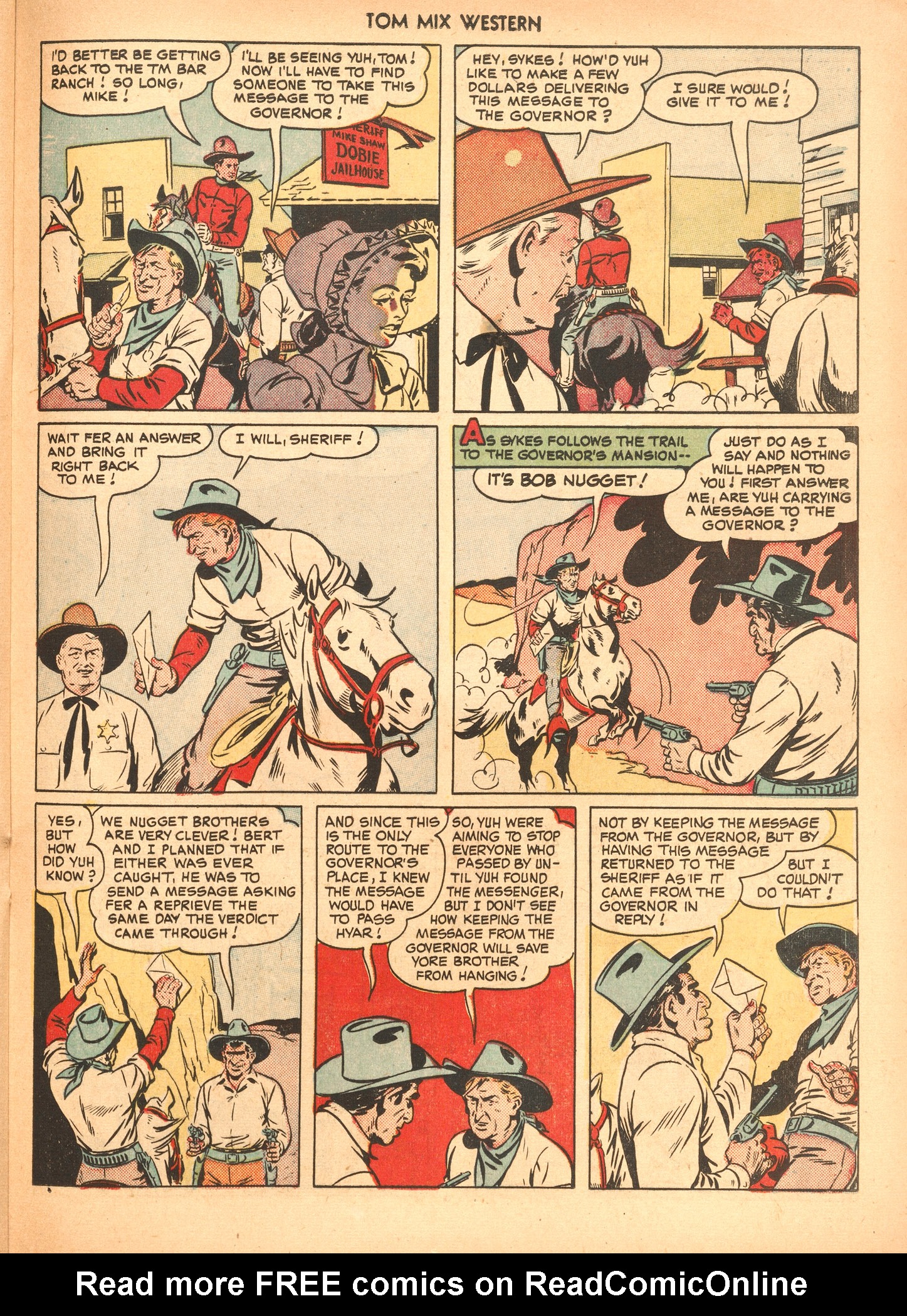 Read online Tom Mix Western (1948) comic -  Issue #36 - 29