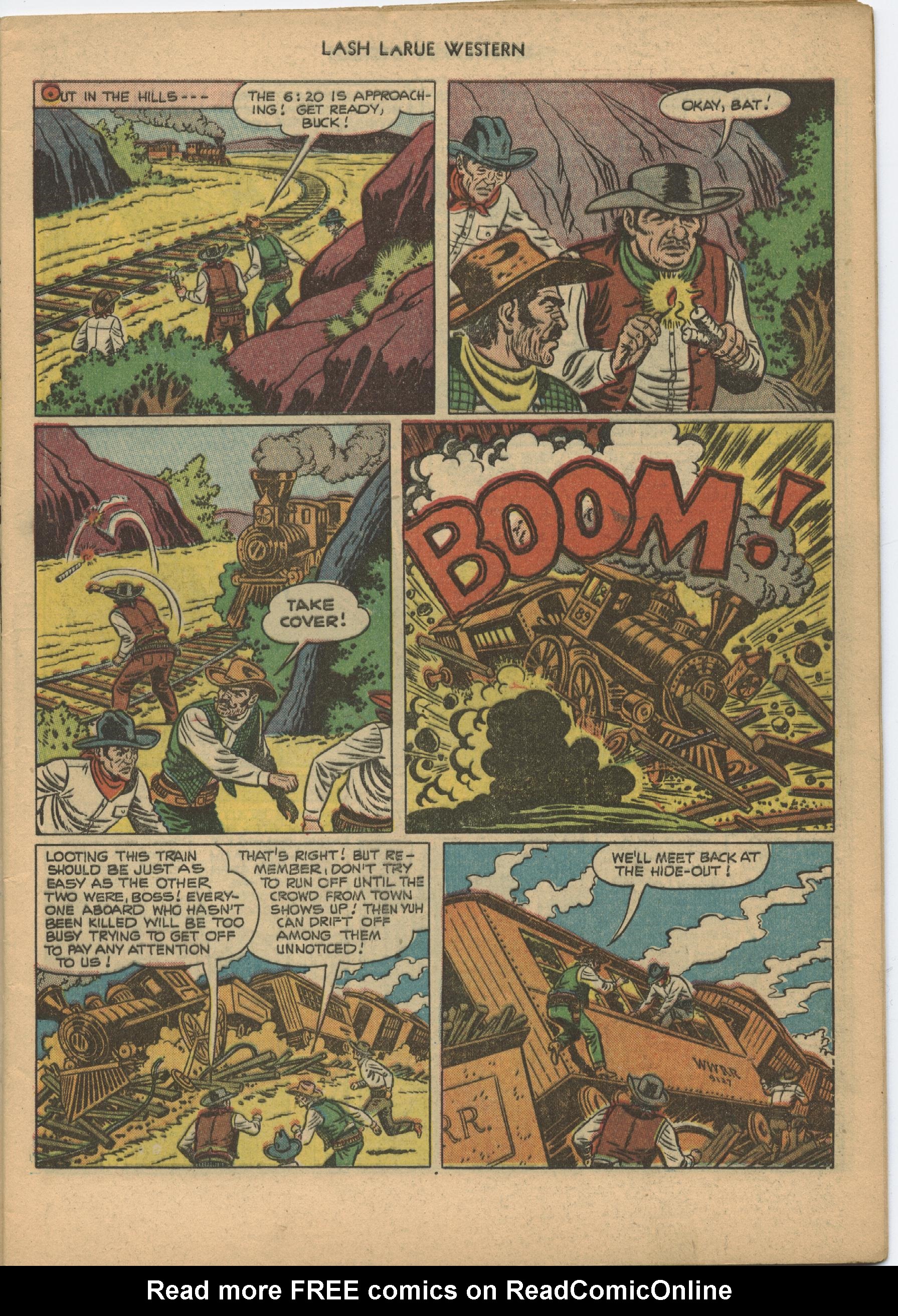 Read online Lash Larue Western (1949) comic -  Issue #21 - 5