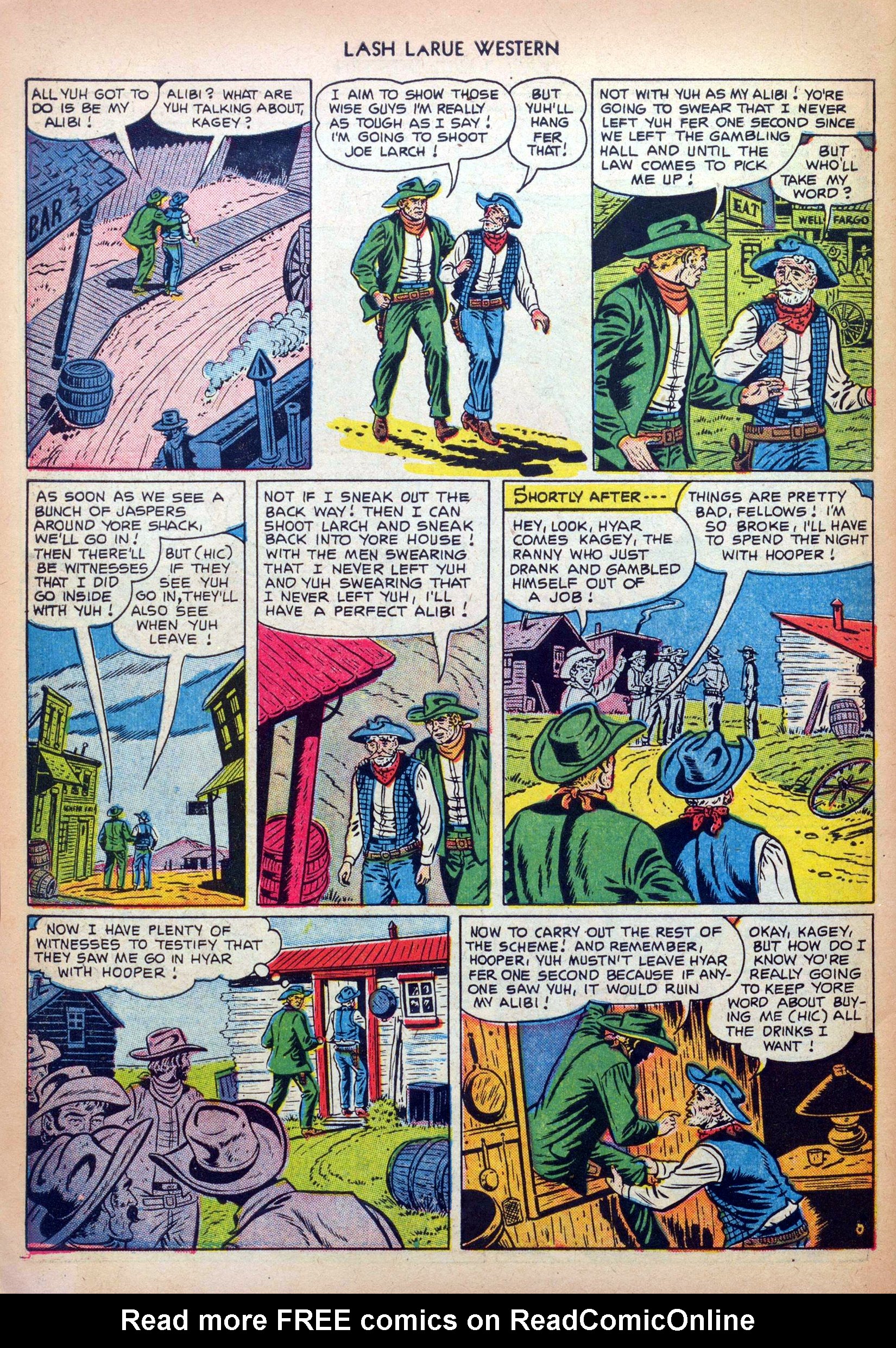 Read online Lash Larue Western (1949) comic -  Issue #32 - 30