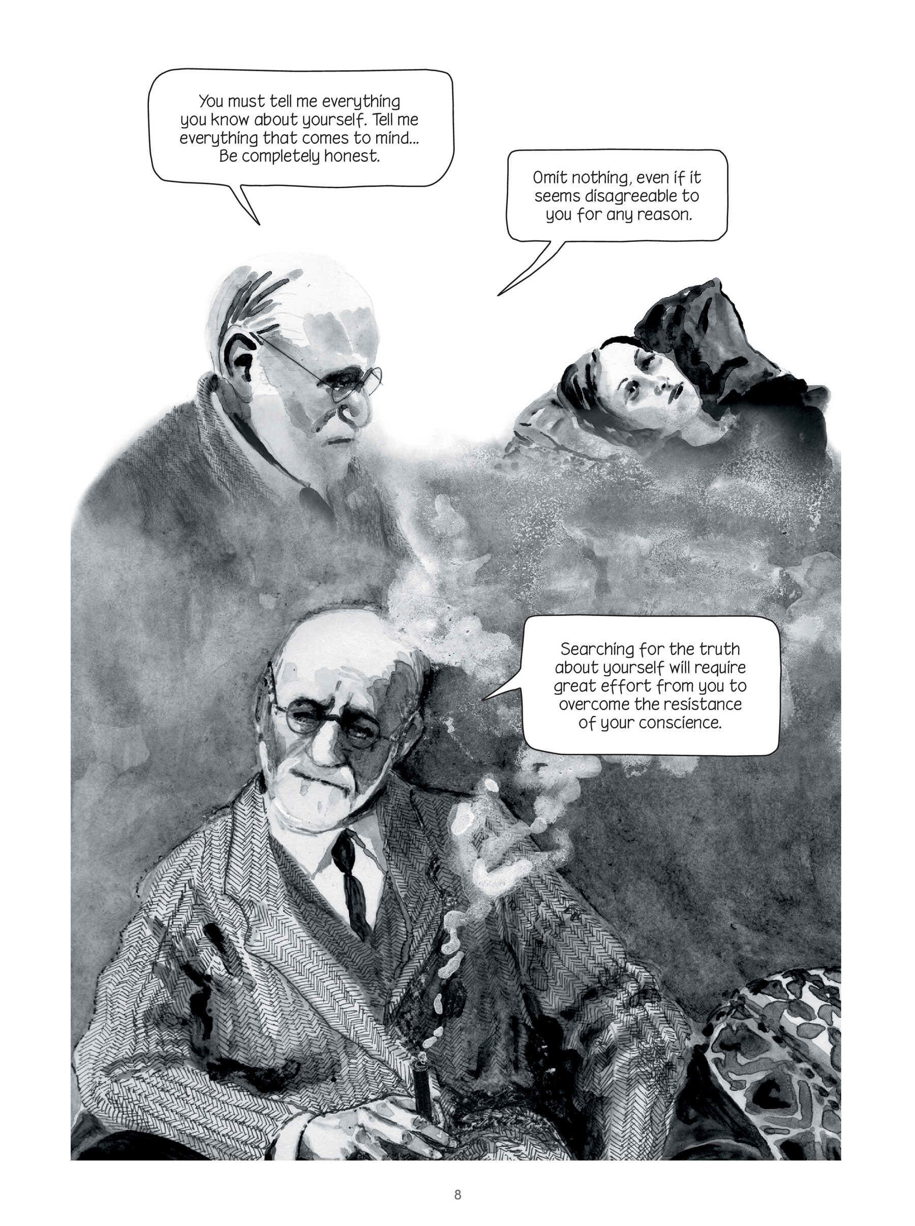 Read online Through Clouds of Smoke: Freud's Final Days comic -  Issue # TPB - 9